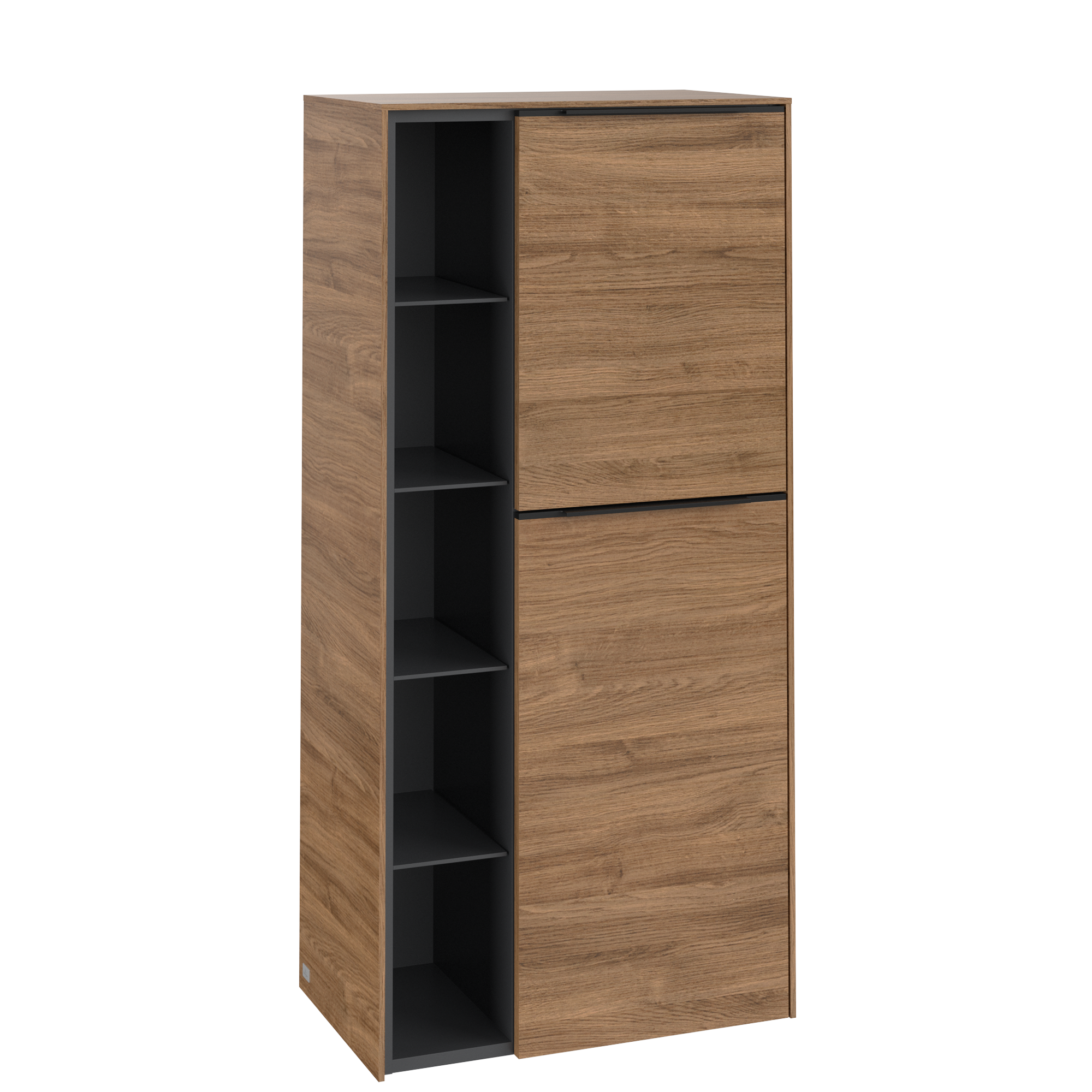 Villeroy & Boch Subway 3.0 Medium-height cabinet, 2 doors, 574x1200x346mm, Body: Oak Kansas, Front: Oak Kansas