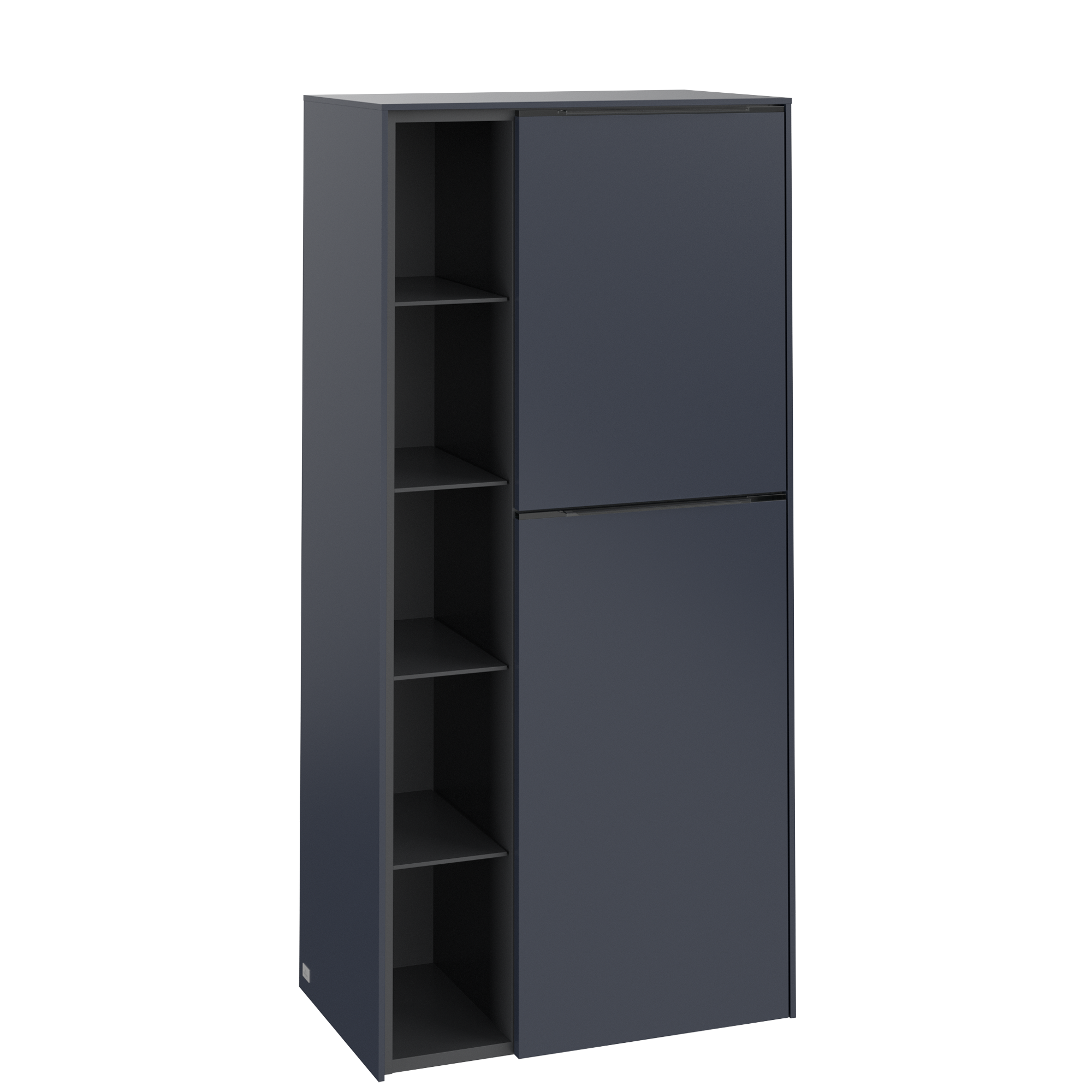 Villeroy & Boch Subway 3.0 Medium-height cabinet, 2 doors, 574x1200x346mm, Body: Marine Blue, Front: Marine Blue