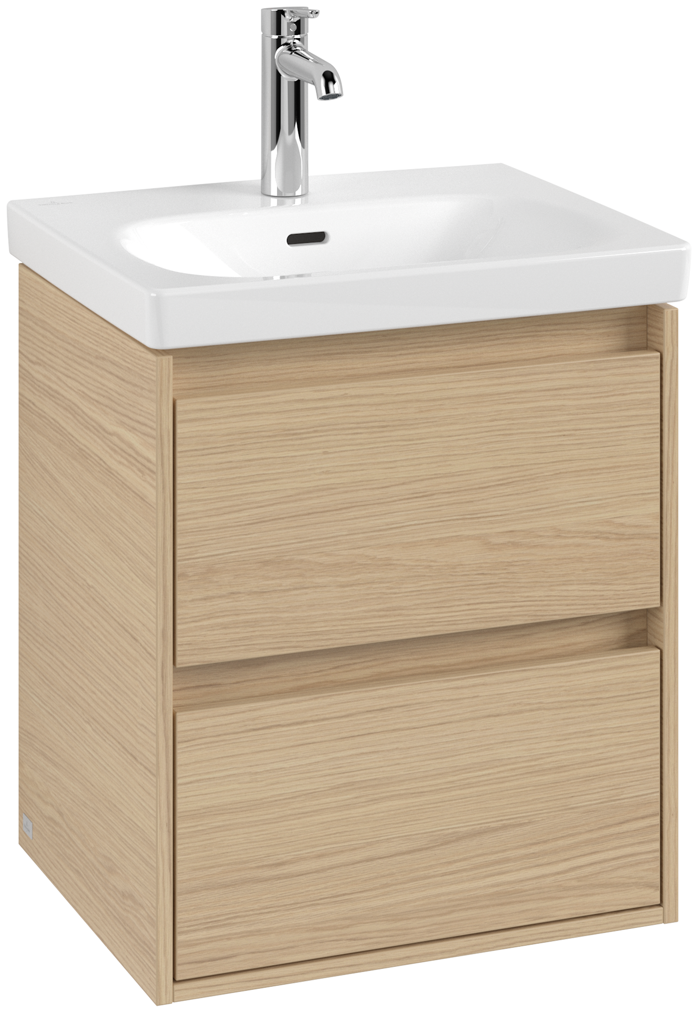 Villeroy & Boch Skyla Vanity unit, 1 pull-out compartment, 2 pull-out compartments, 522x596x424mm, Body: Nordic Oak, Front: Nordic Oak