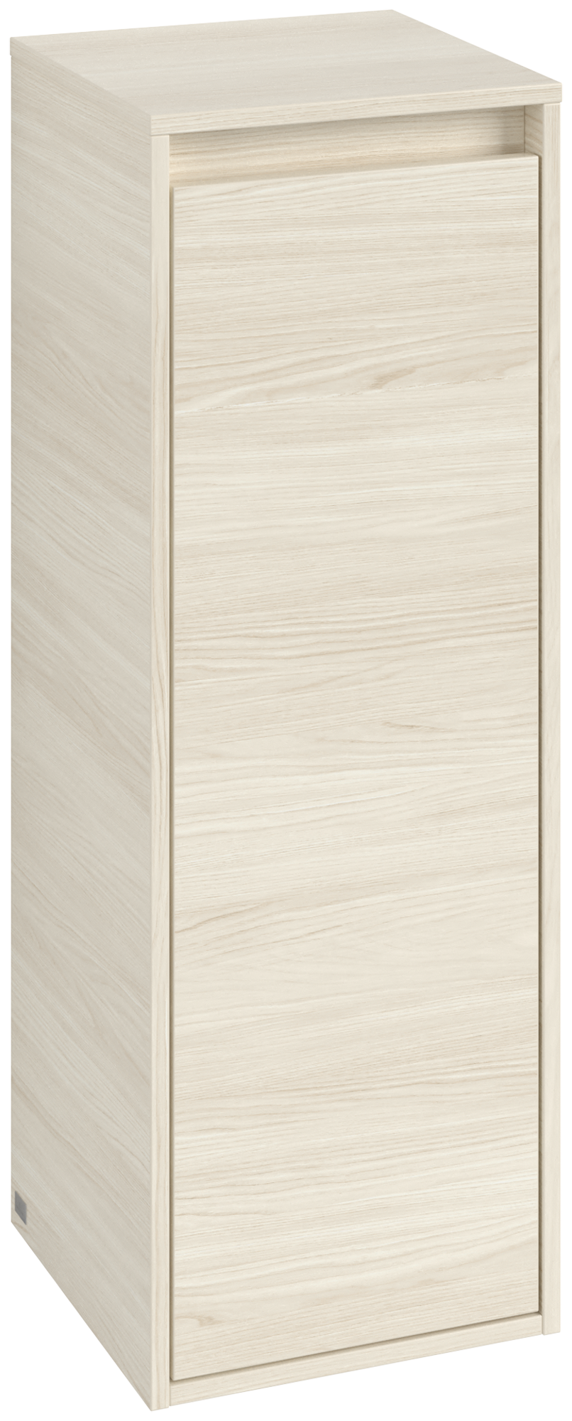 Villeroy & Boch Skyla Sidoskåp, 1 dörr, 1 utdragslåda, 350x1000x349mm, Kropp: White Oak, Framsida: White Oak