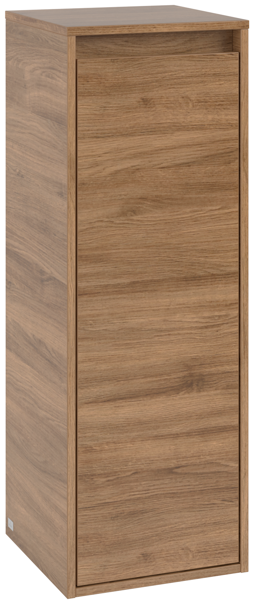Villeroy & Boch Skyla Side cabinet, 1 door, 1 drawer, 350x1000x349mm, Body: Oak Kansas, Front: Oak Kansas