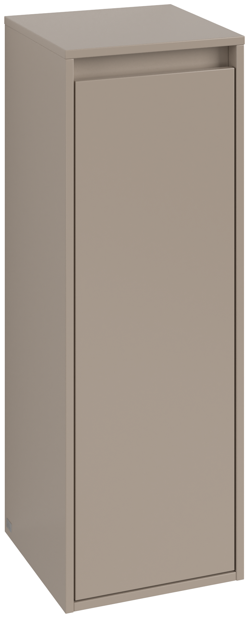 Villeroy & Boch Skyla Armoire latérale, 1 porte, 1 tiroir, 350x1000x349mm, Caisson: Taupe, Façade: Taupe