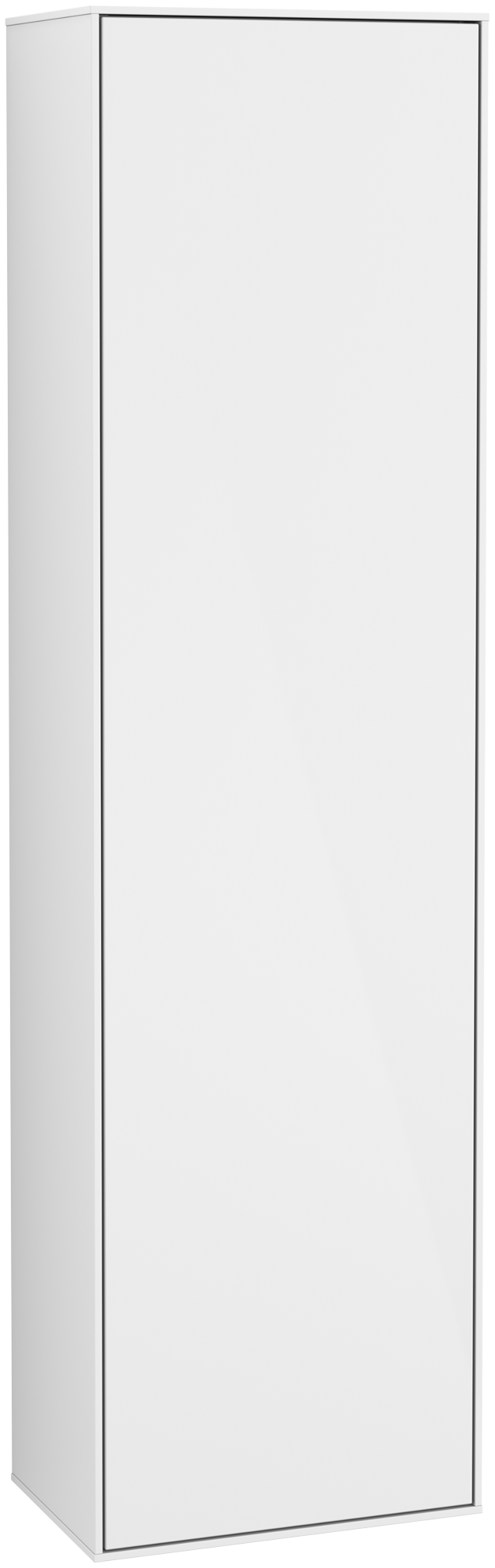 Villeroy & Boch Finion Hochschrank, 1 Tür, 418x1516x270mm, Korpus: Glossy White Lacquer, Front: Glossy White Lacquer
