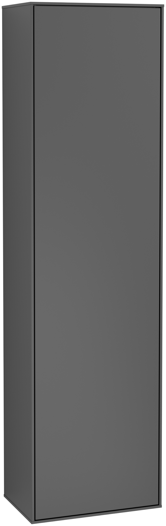 Villeroy & Boch Finion Hochschrank, 1 Tür, 418x1516x270mm, Korpus: Silk Grey Matt Lacquer, Front: Silk Grey Matt Lacquer