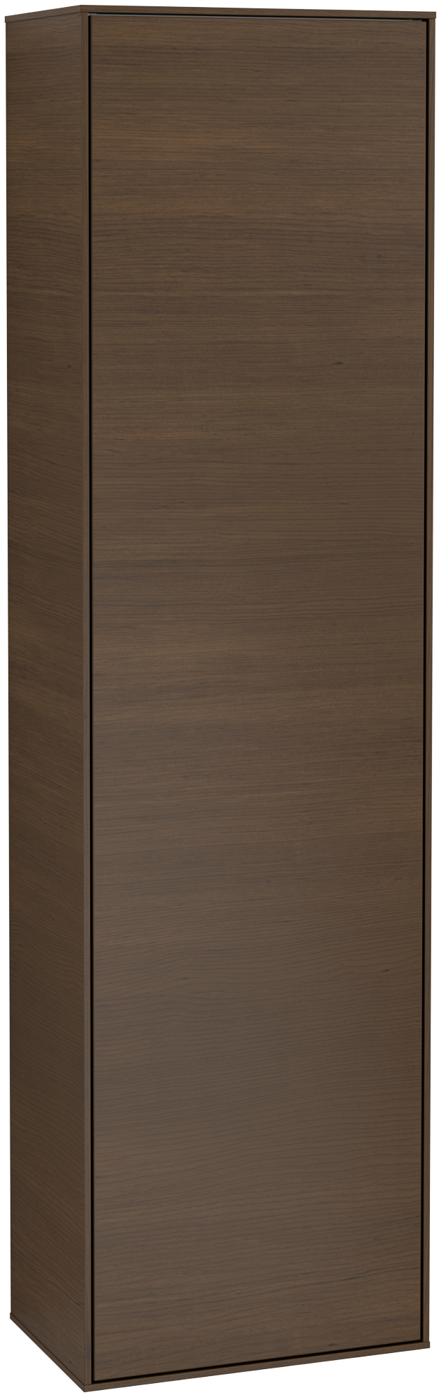 Villeroy & Boch Finion Hochschrank, 1 Tür, 418x1516x270mm, Korpus: Walnut Veneer, Front: Walnut Veneer