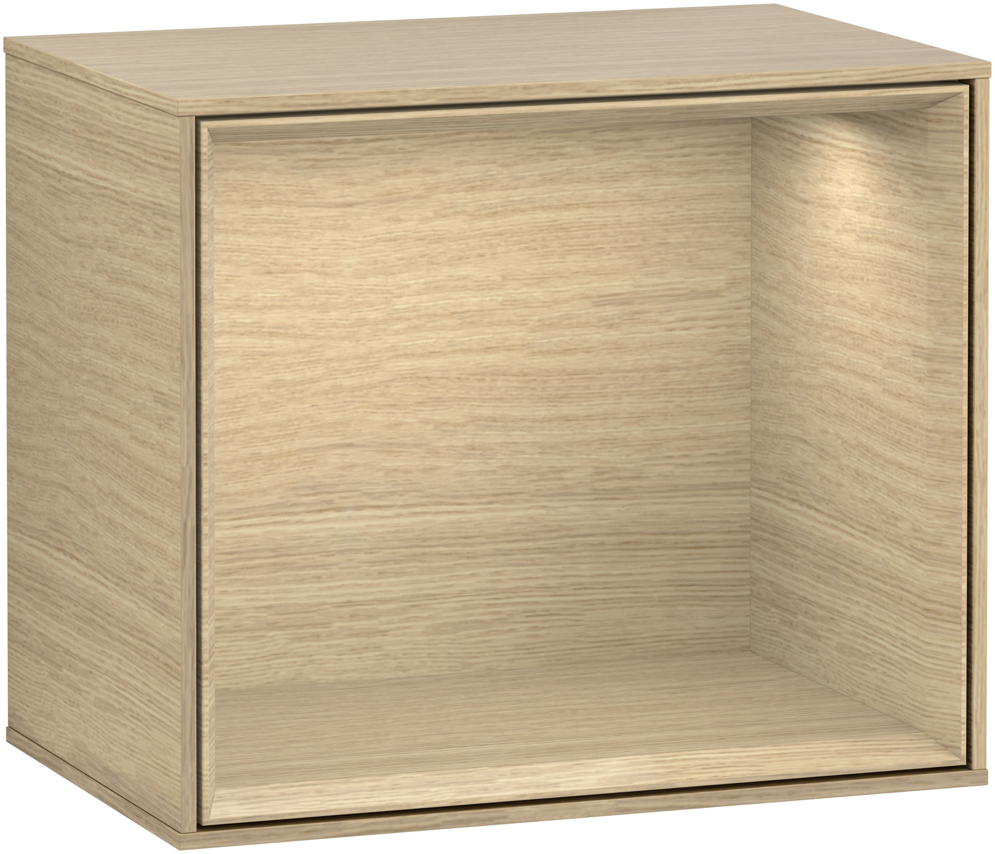 Villeroy & Boch Finion Shelf module, with lighting, 418x356x270mm, Body: Oak Veneer, Front: Oak Veneer, Shelf: Oak Veneer