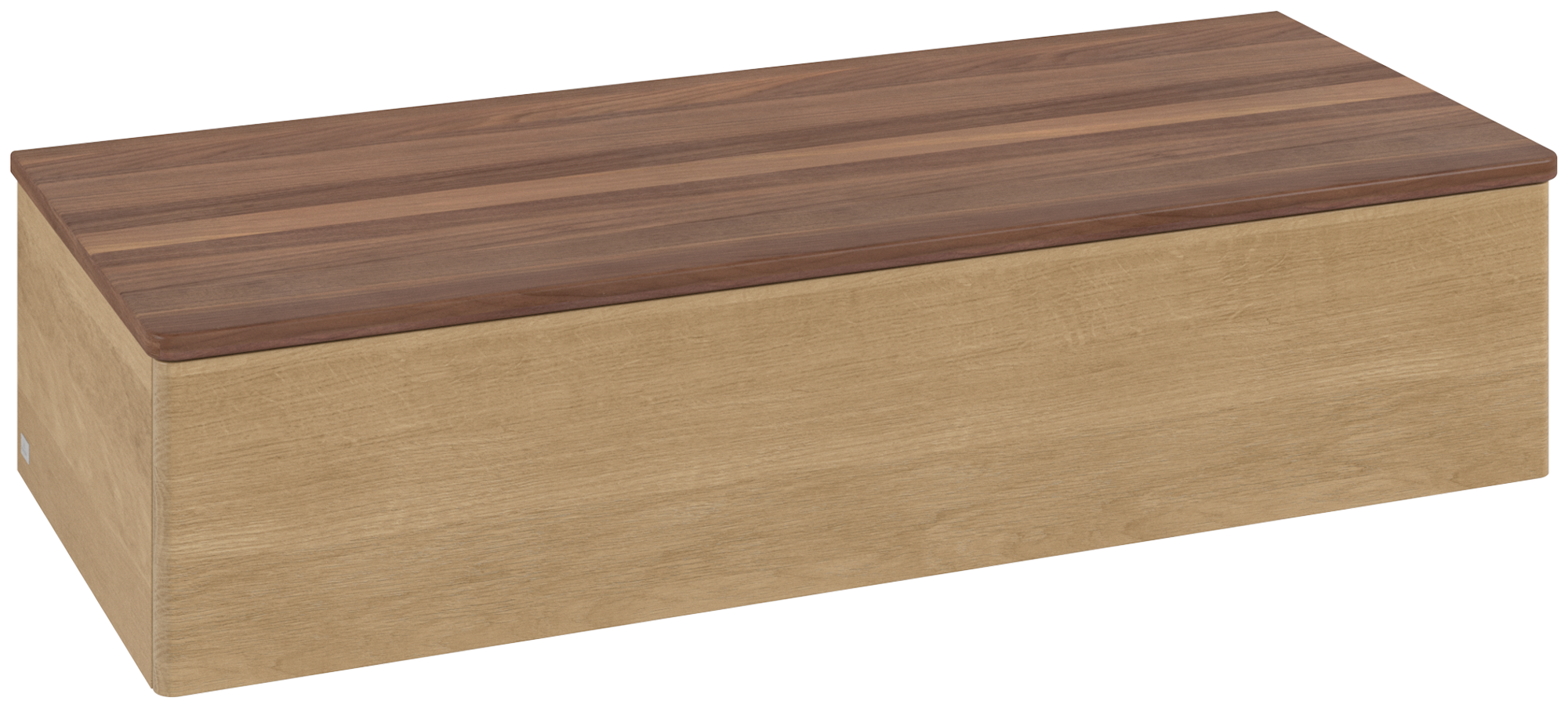 Villeroy & Boch Antao Sideboard, 1 pull-out compartment, 1200x268x500mm, Front without structure, Body: Honey Oak, Front: Honey Oak, Cover plate: Warm Walnut