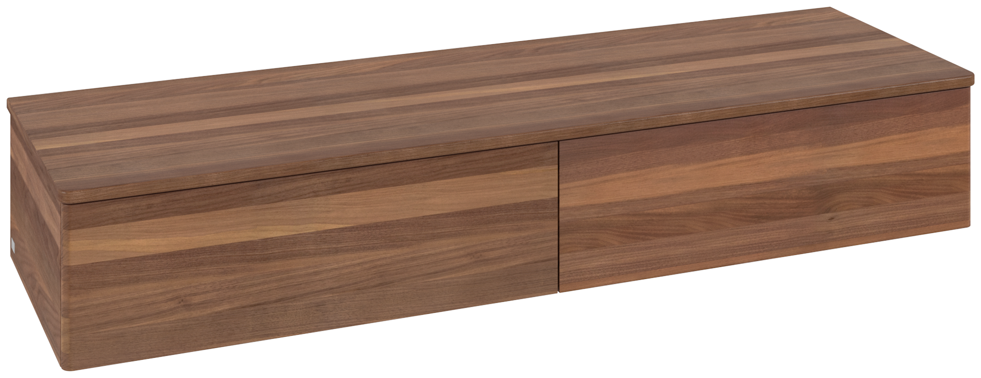 Villeroy & Boch Antao Sideboard, 2 Auszüge, 1600x268x500mm, Front ohne Struktur, Korpus: Warm Walnut, Front: Warm Walnut, Abdeckplatte: Warm Walnut