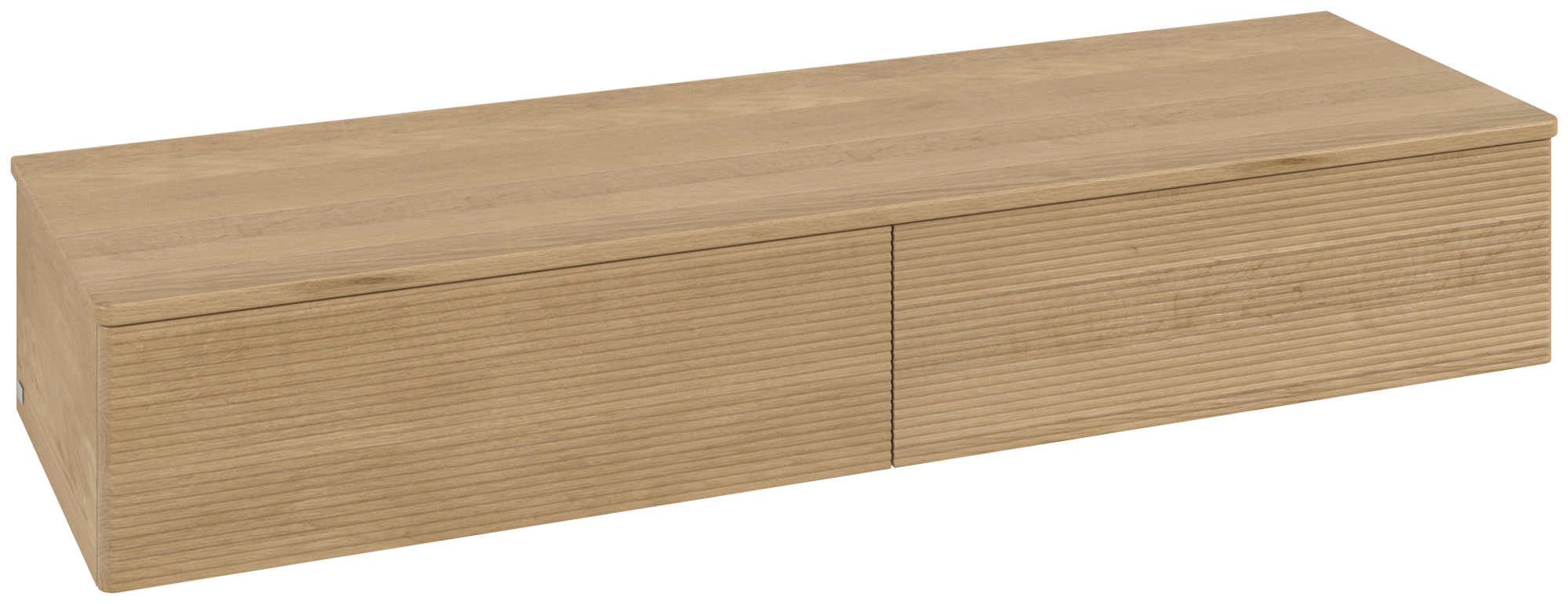 Villeroy & Boch Antao Sideboard, 2 pull-out compartments, 1600x268x500mm, Front with grain texture, Body: Honey Oak, Front: Honey Oak, Cover plate: Honey Oak