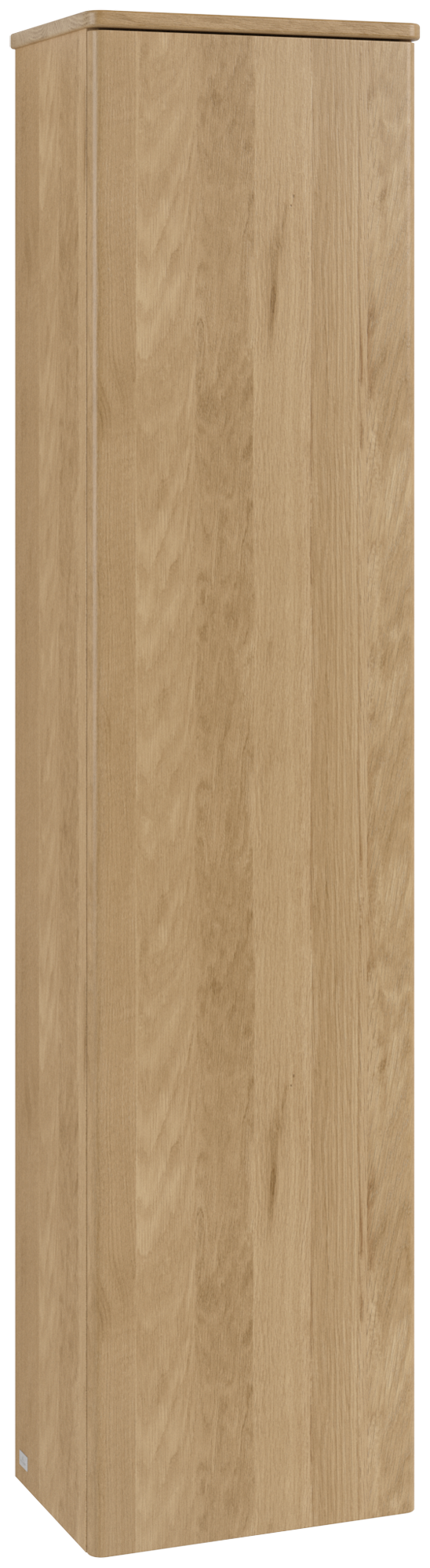 Villeroy & Boch Antao Hoge kast, 1 deur, 414x1719x287mm, front zonder structuur, Corpus: Honey Oak, Front: Honey Oak, Afdekplaat: Honey Oak