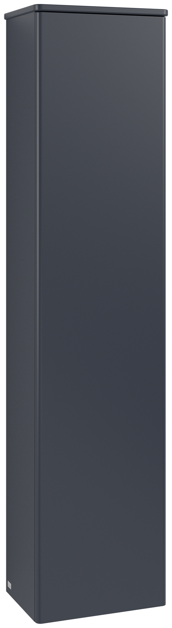 Villeroy & Boch Antao Hoge kast, 1 deur, 414x1719x287mm, front zonder structuur, Corpus: Midnight Blue Matt Lacquer, Front: Midnight Blue Matt Lacquer, Afdekplaat: Midnight Blue Matt Lacquer