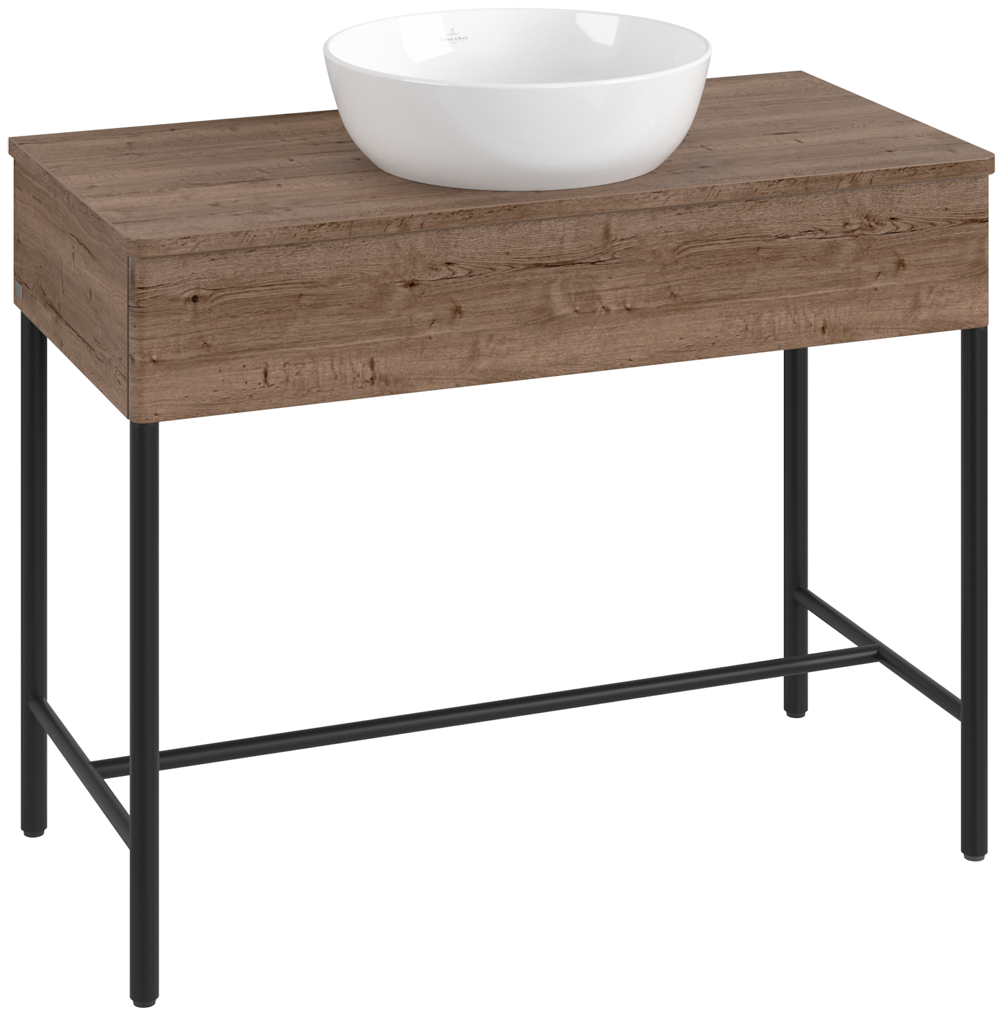 Villeroy & Boch Artis Waschbeckenunterschrank mit Metallgestell, 1 pull-out compartment