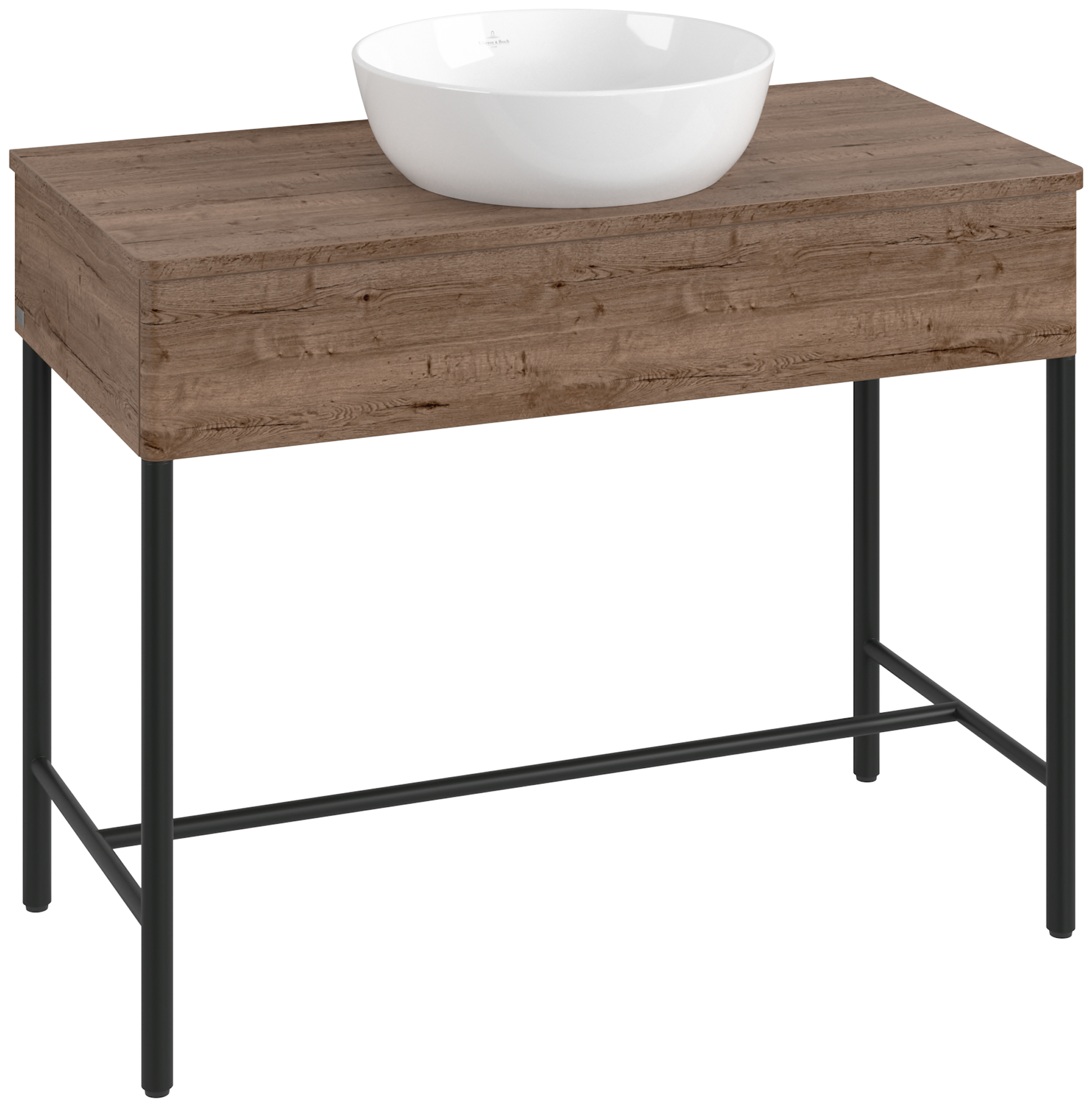 Villeroy & Boch Artis Waschbeckenunterschrank mit Metallgestell, 1 pull-out compartment