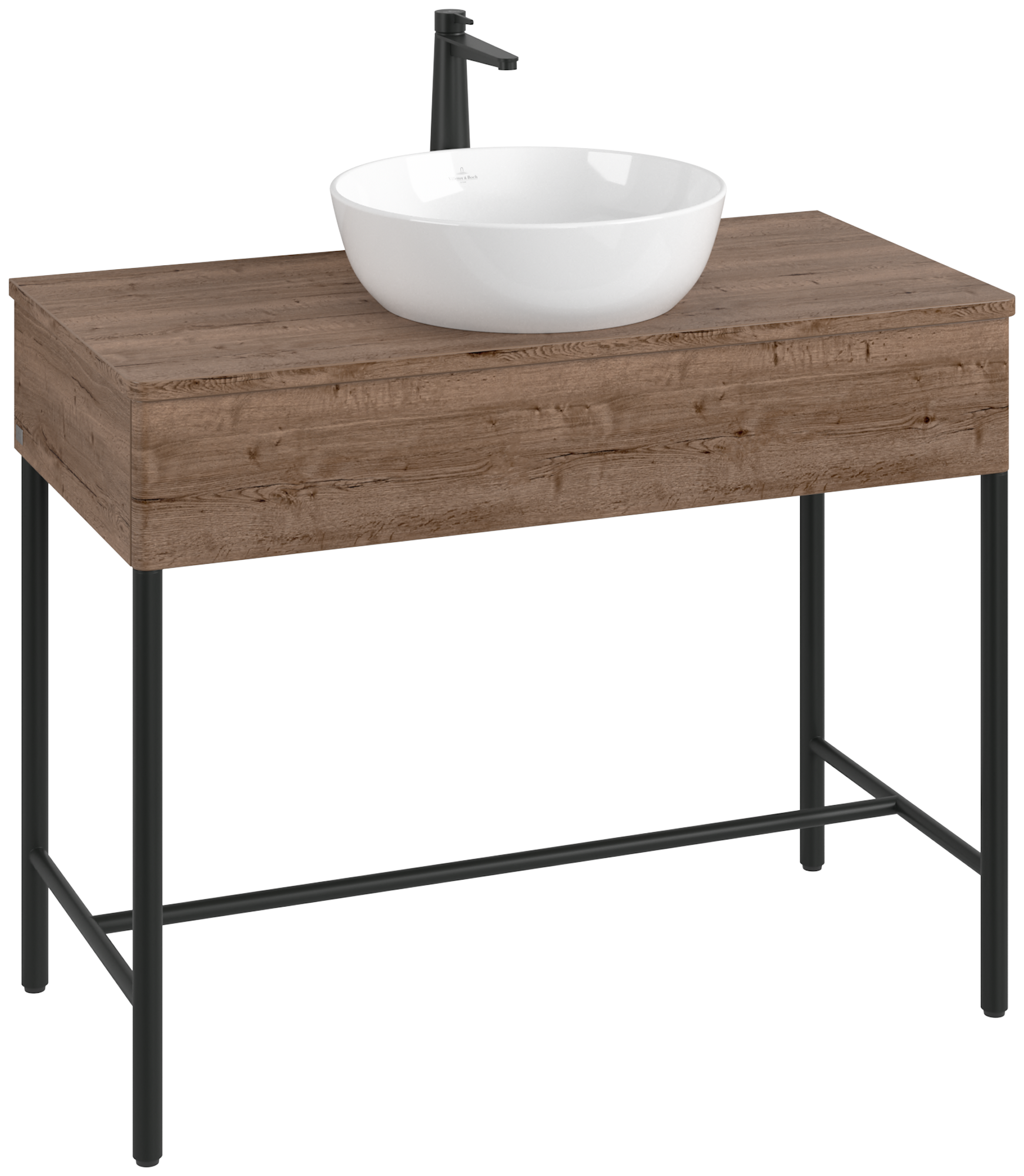 Villeroy & Boch Artis Waschbeckenunterschrank mit Metallgestell, 1 pull-out compartment