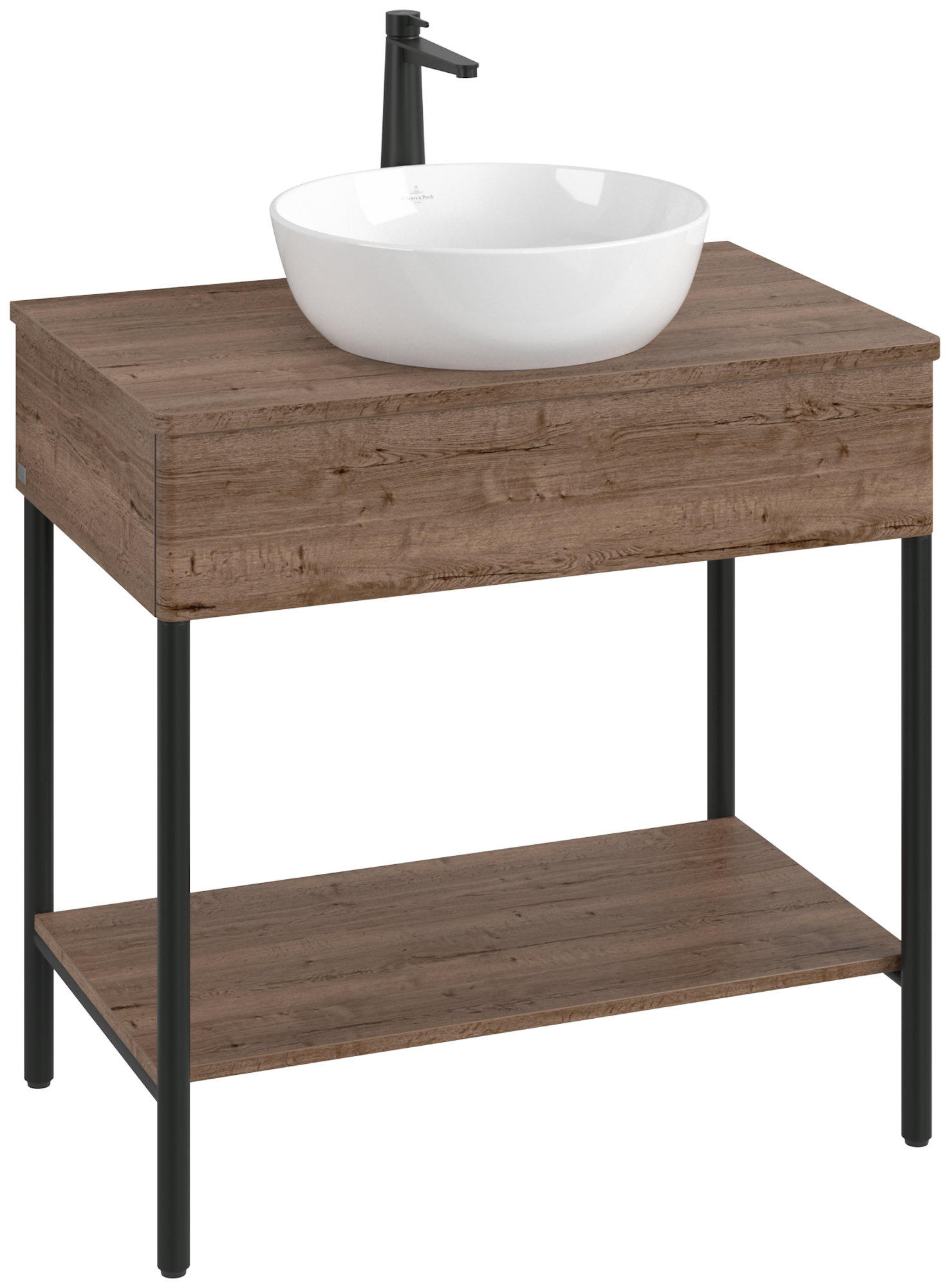 Villeroy & Boch Artis Waschbeckenunterschrank mit Metallgestell, 1 pull-out compartment