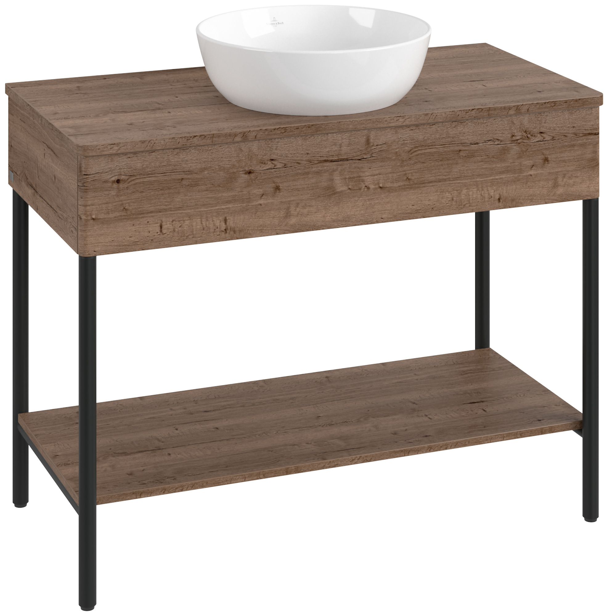 Villeroy & Boch Artis Waschbeckenunterschrank mit Metallgestell, 1 pull-out compartment