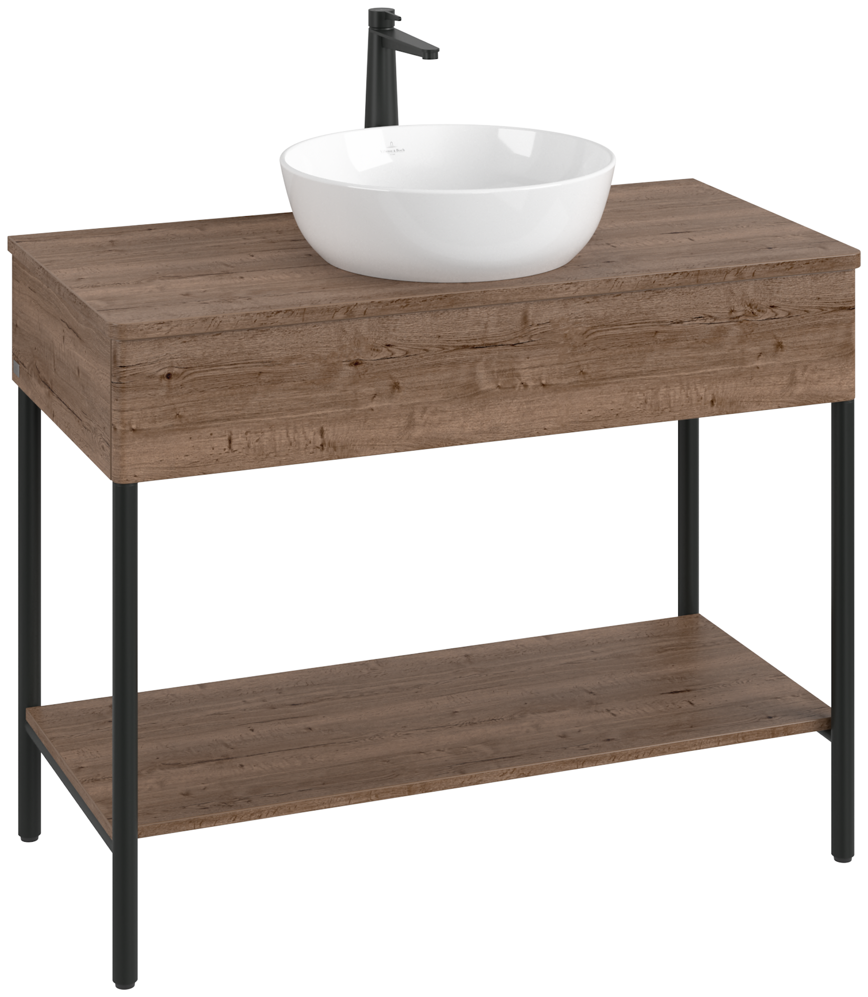 Villeroy & Boch Artis Waschbeckenunterschrank mit Metallgestell, 1 pull-out compartment