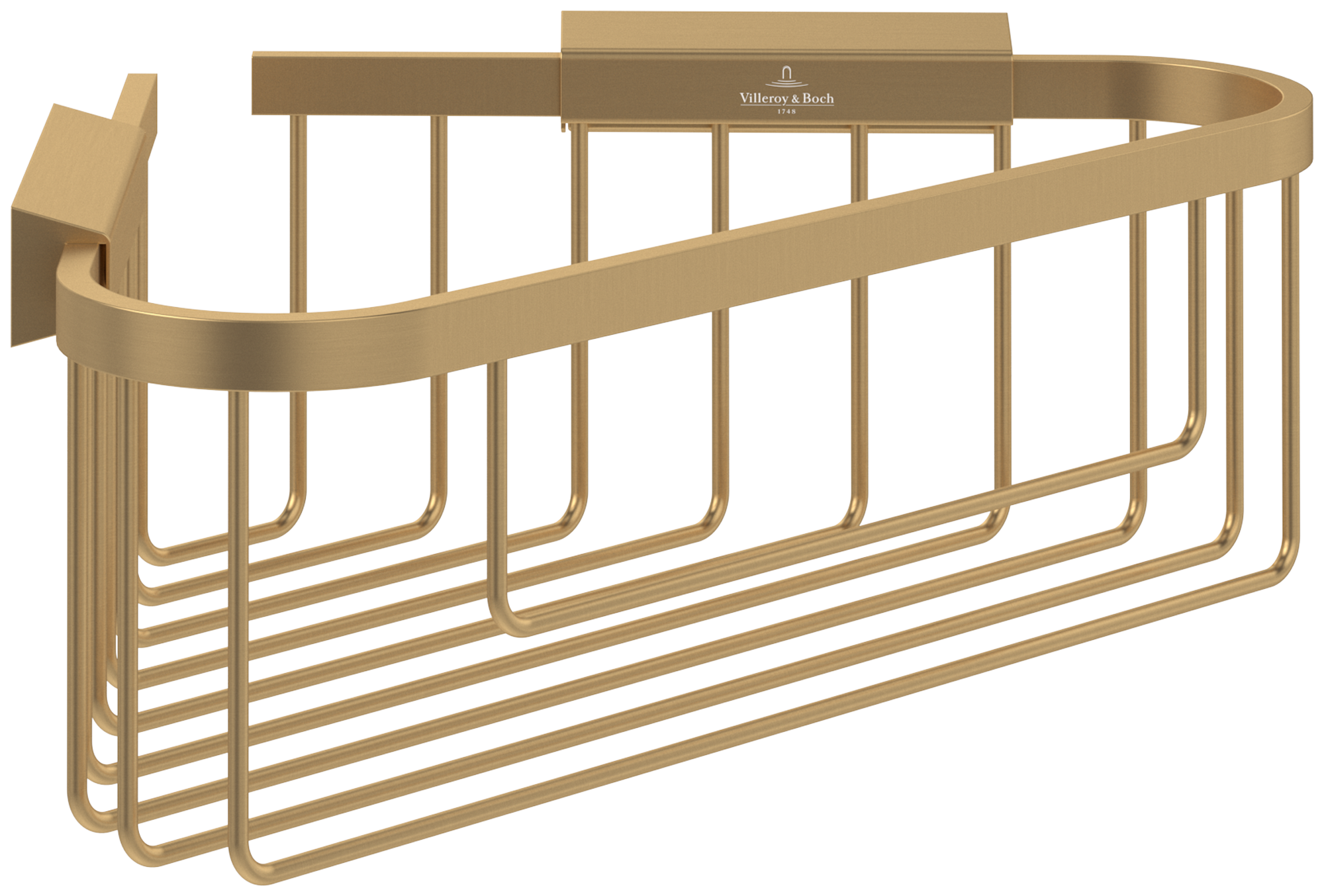 Villeroy & Boch Elements - Tender Corner soap basket, 260x206x82mm, Brushed Gold