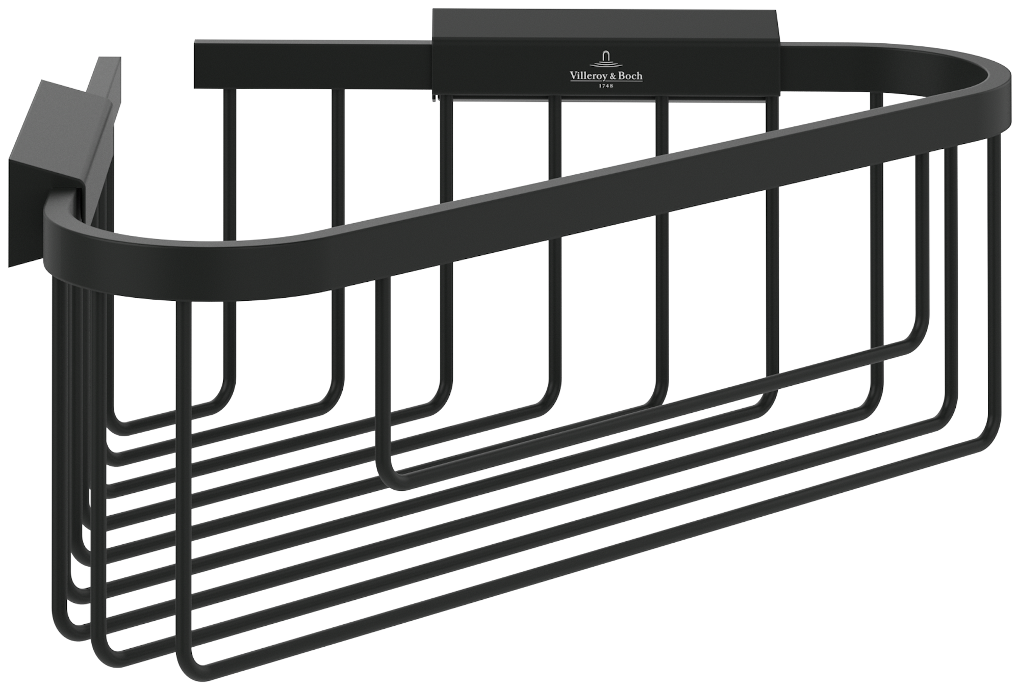 Villeroy & Boch Elements - Tender Corner soap basket, 260x206x82mm, Matt Black