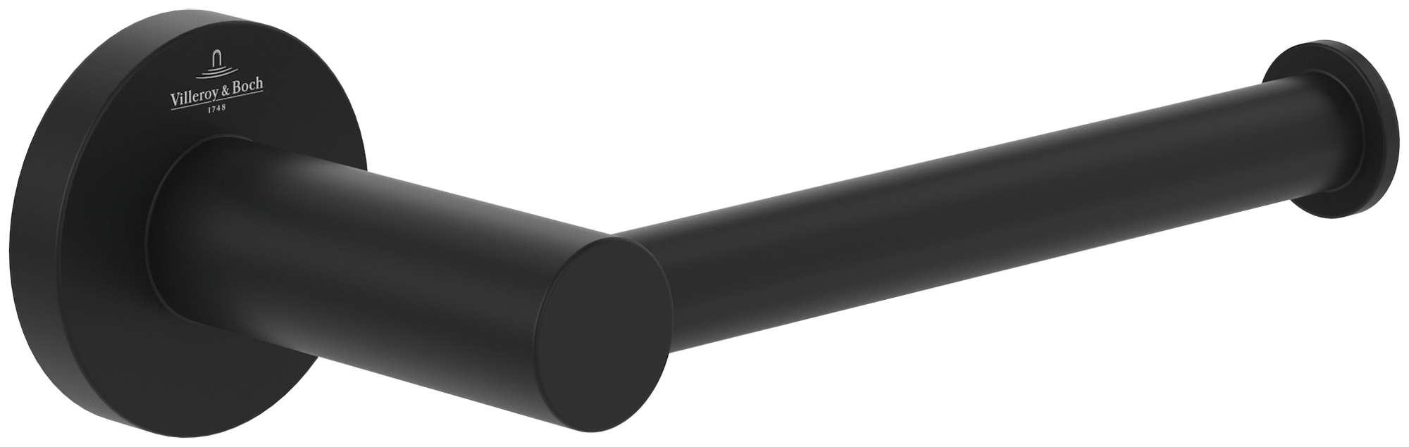 Villeroy & Boch Elements - Tender Dérouleur de papier toilette sans couvercle, 177x83x54mm, Matt Black