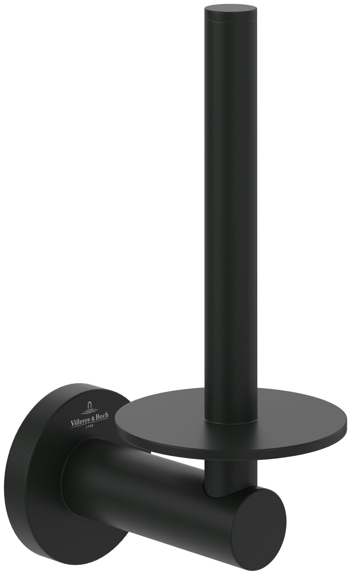 Villeroy & Boch Elements - Tender Dérouleur de papier toilette réserve, 54x85x154mm, Matt Black