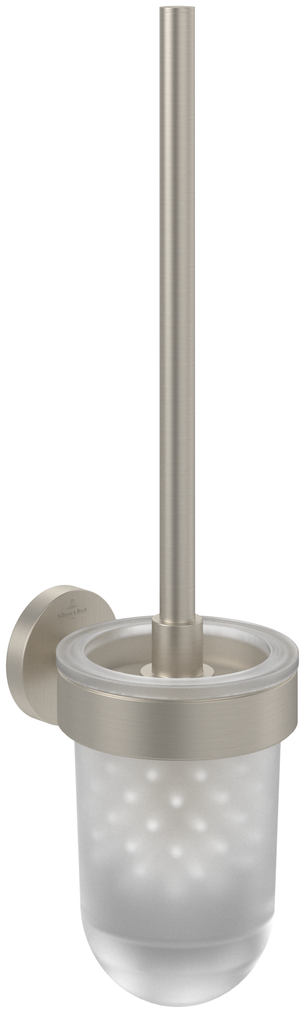 Villeroy & Boch Elements - Tender Ensemble brosse WC, 94x118x353mm, Brushed Nickel Matt