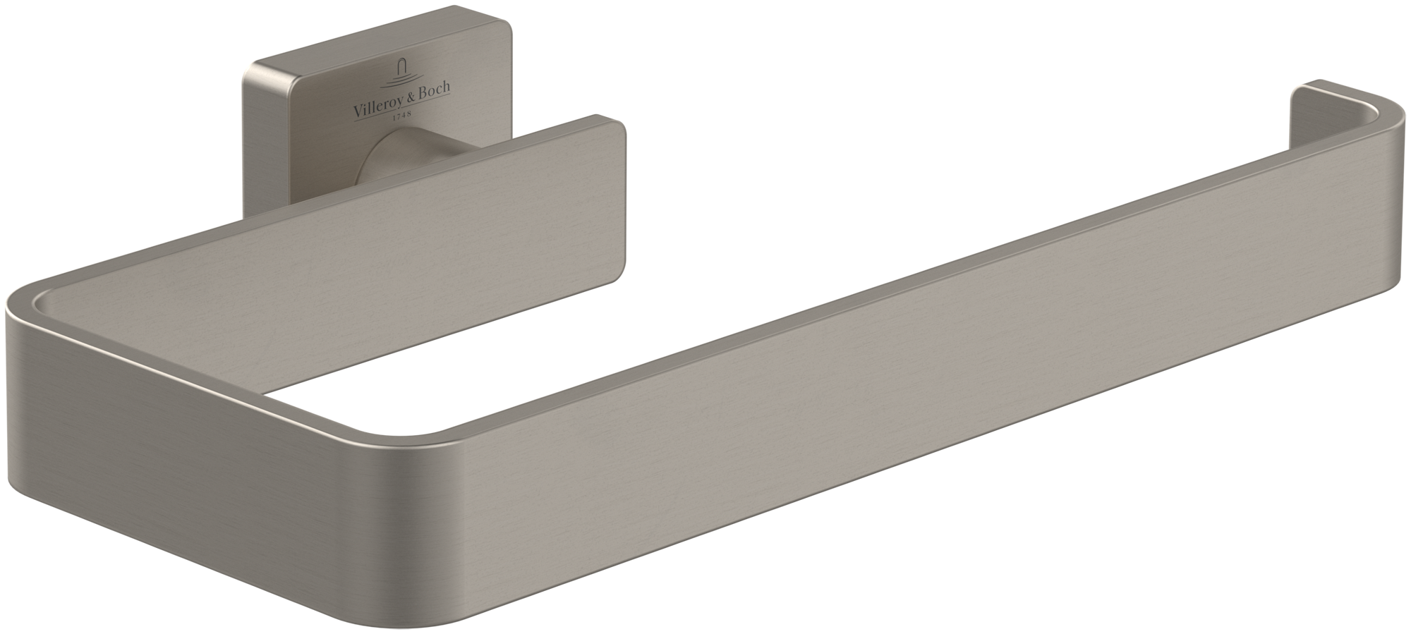 Villeroy & Boch Elements - Striking Handtuchhalter, 209x115x45mm, Brushed Nickel Matt