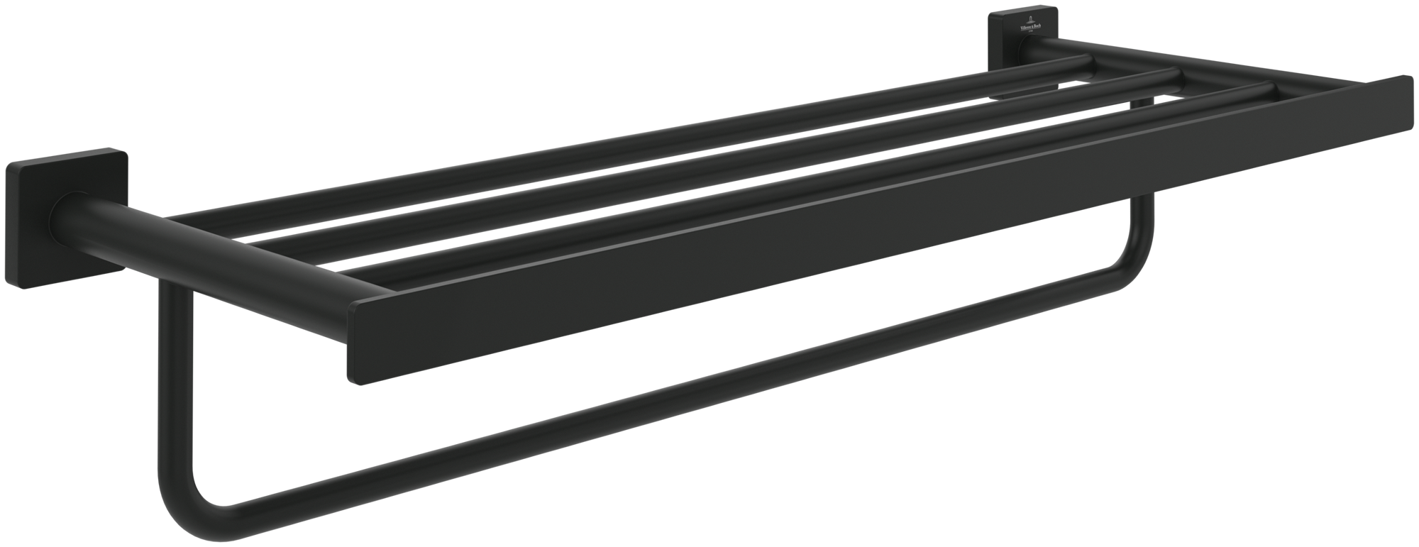 Villeroy & Boch Elements - Striking Handtuchablage, 595x224x45mm, Matt Black