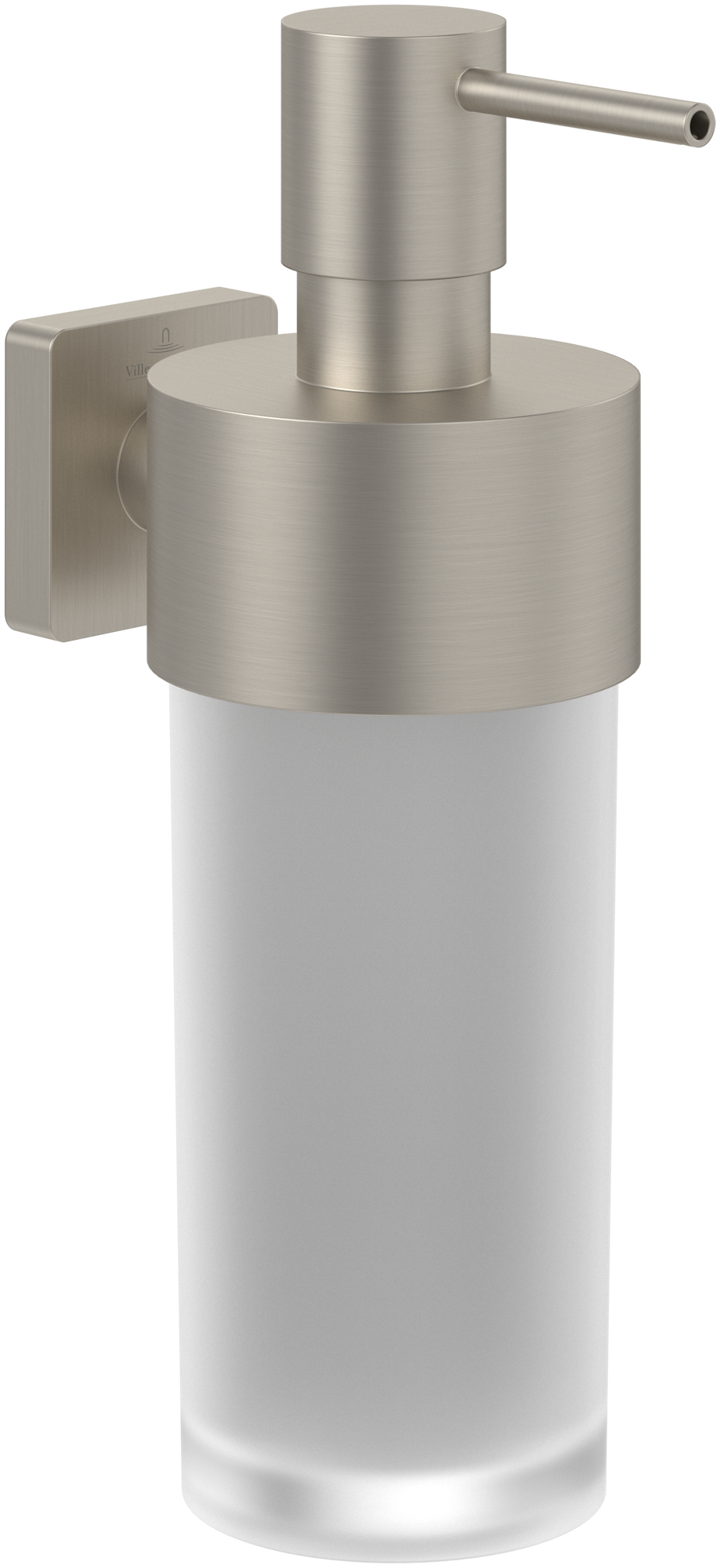 Villeroy & Boch Elements - Striking Seifenspender, 70x121x207mm, Brushed Nickel Matt