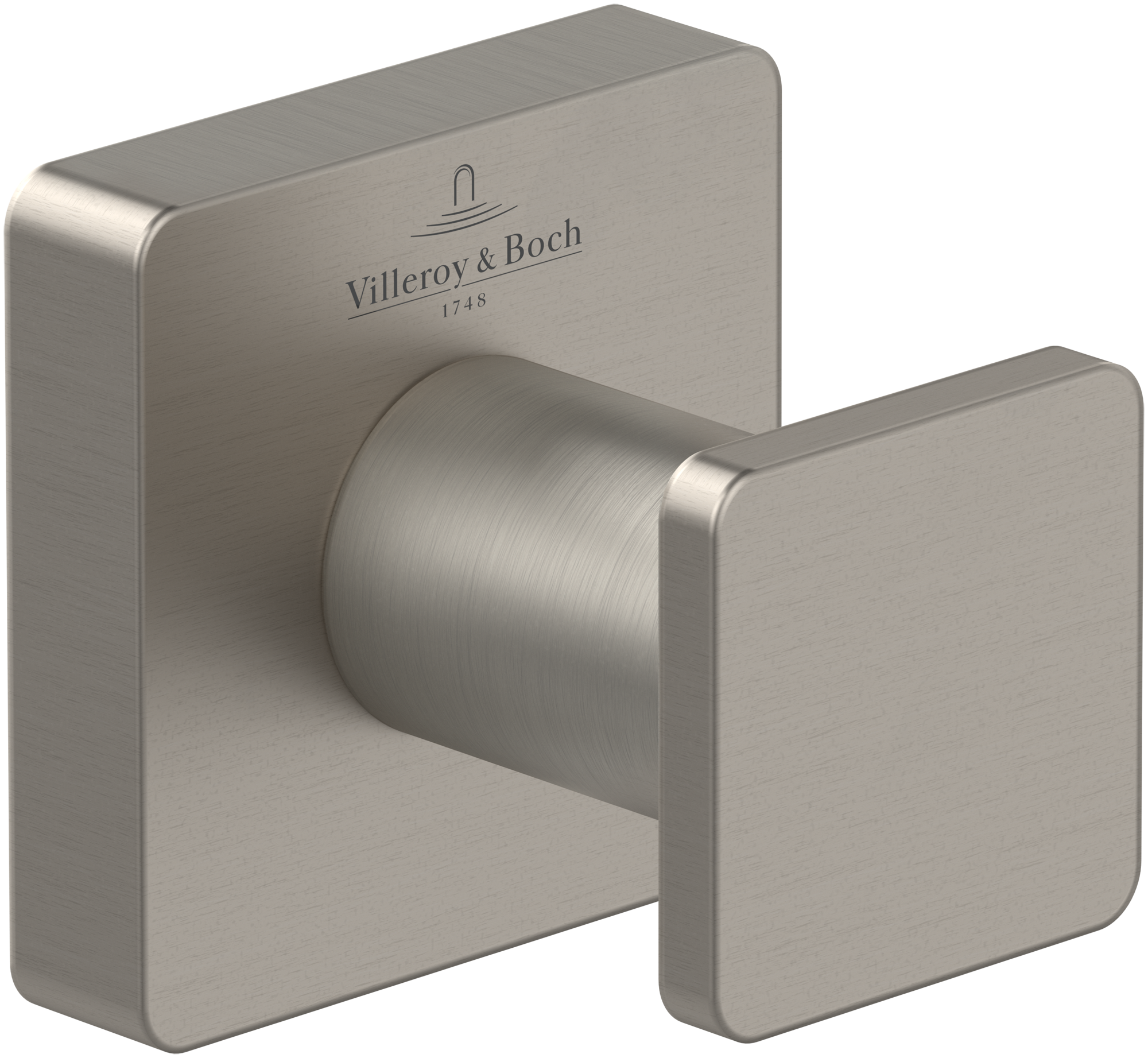 Villeroy & Boch Elements - Striking Handtuchhaken, 45x44x45mm, Brushed Nickel Matt