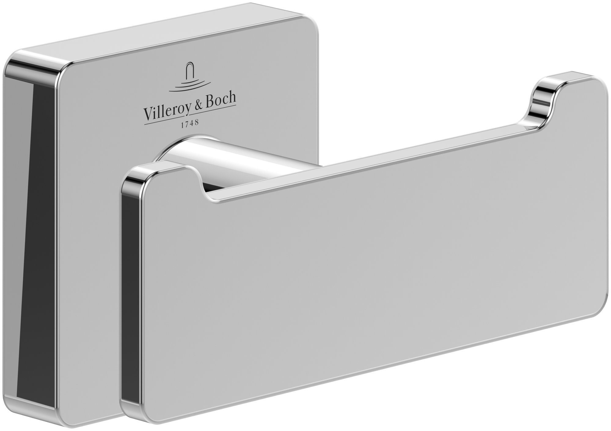 Villeroy & Boch Elements - Striking Doppel-Handtuchhaken, 80x44x45mm, Chrom