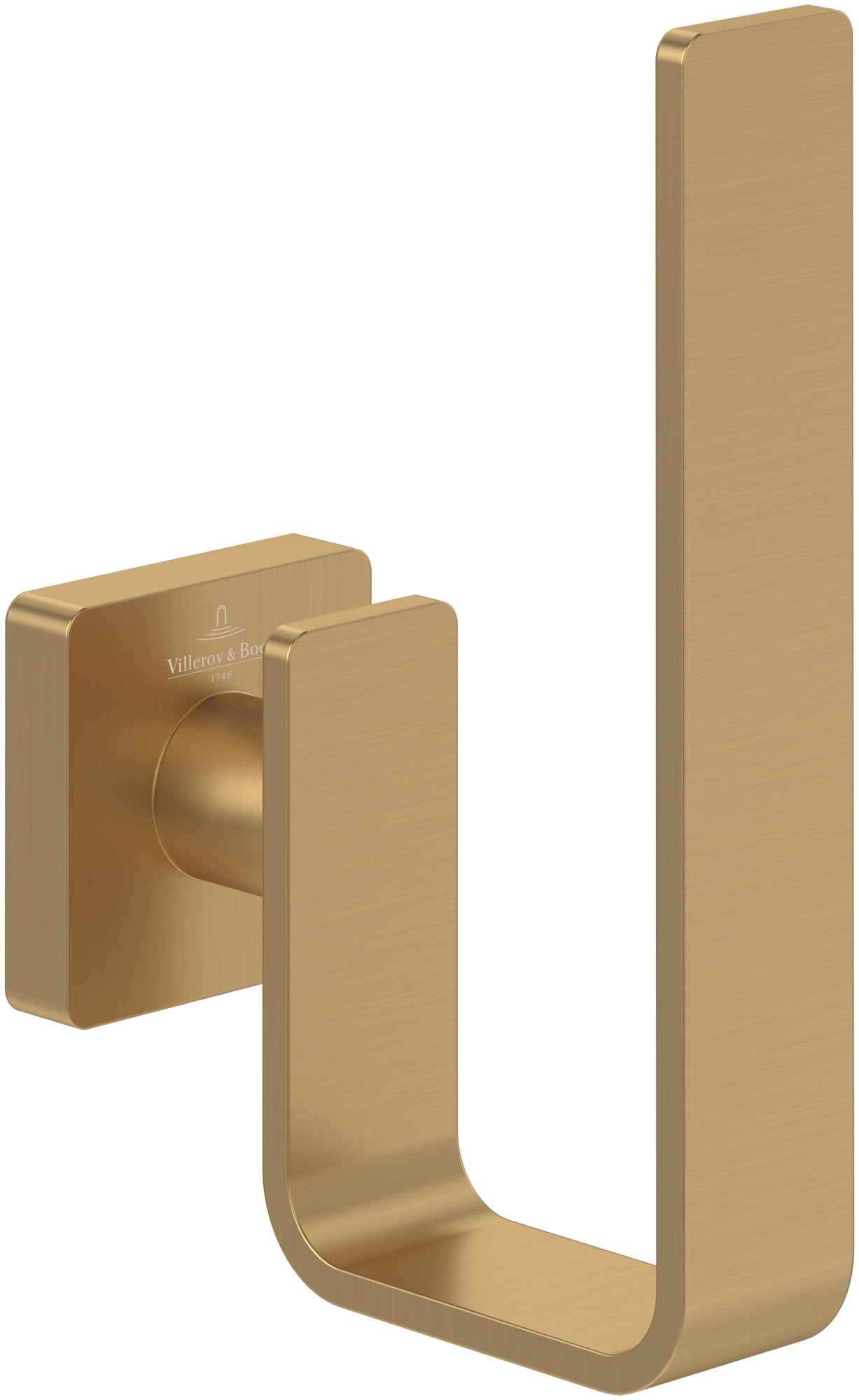 Villeroy & Boch Elements - Striking Portarotoli di scorta, 140x93x45mm, Brushed Gold