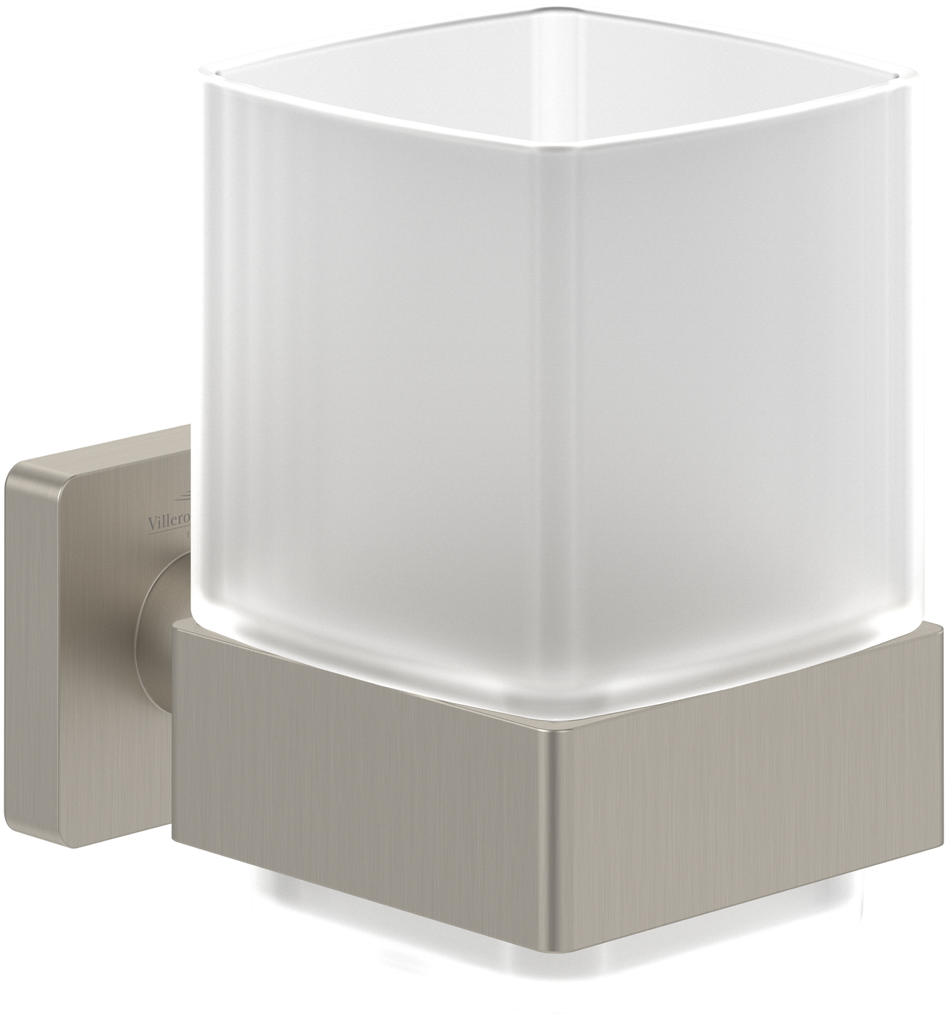Villeroy & Boch Elements - Striking Glashalter, 99x123x100mm, Brushed Nickel Matt