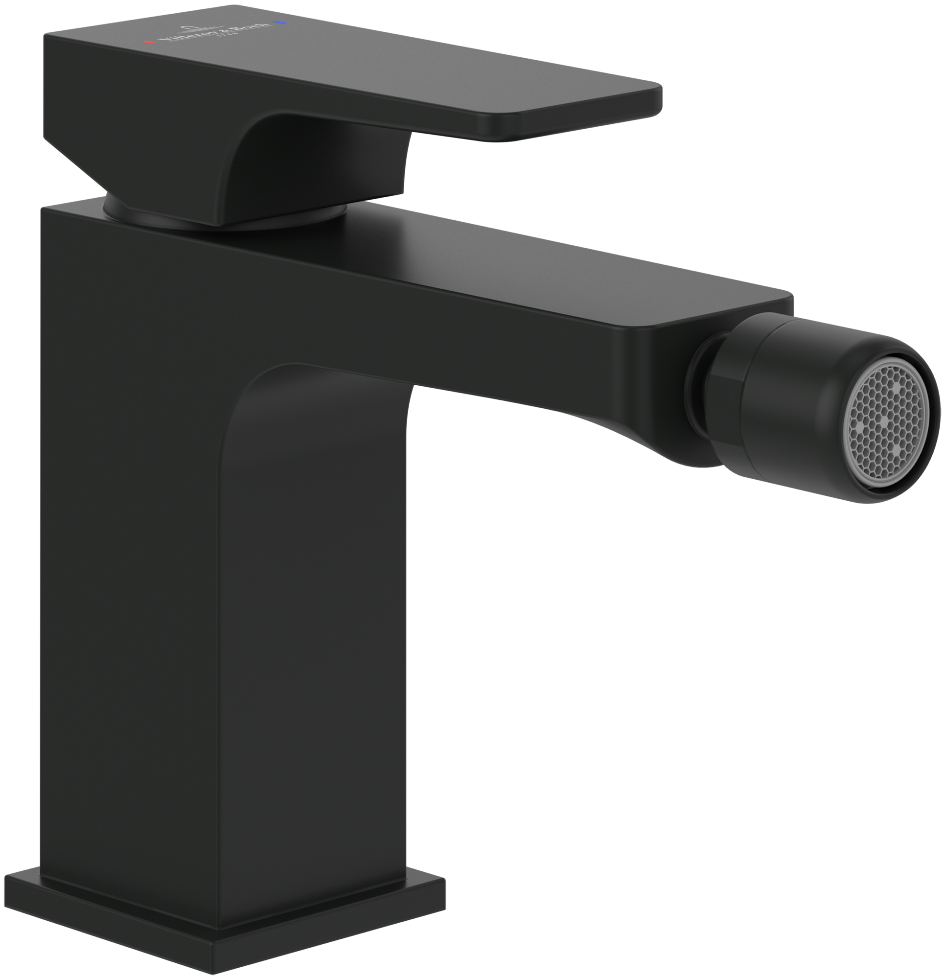 Villeroy & Boch Architectura Square Single-lever bidet mixer, Matt Black
