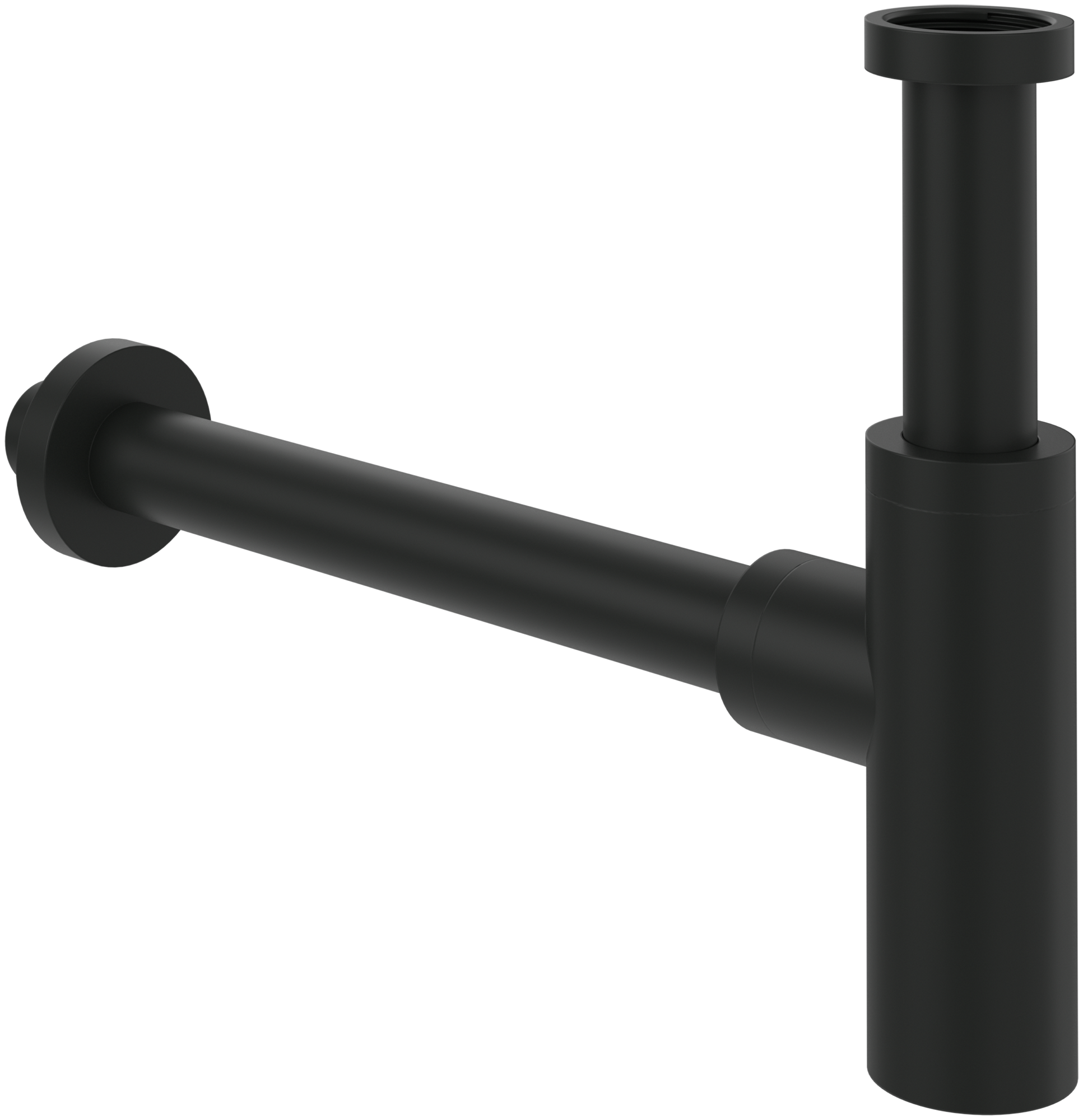 Villeroy & Boch Universal Taps & Fittings Siphon,for wall-mounted, Round, Matt Black