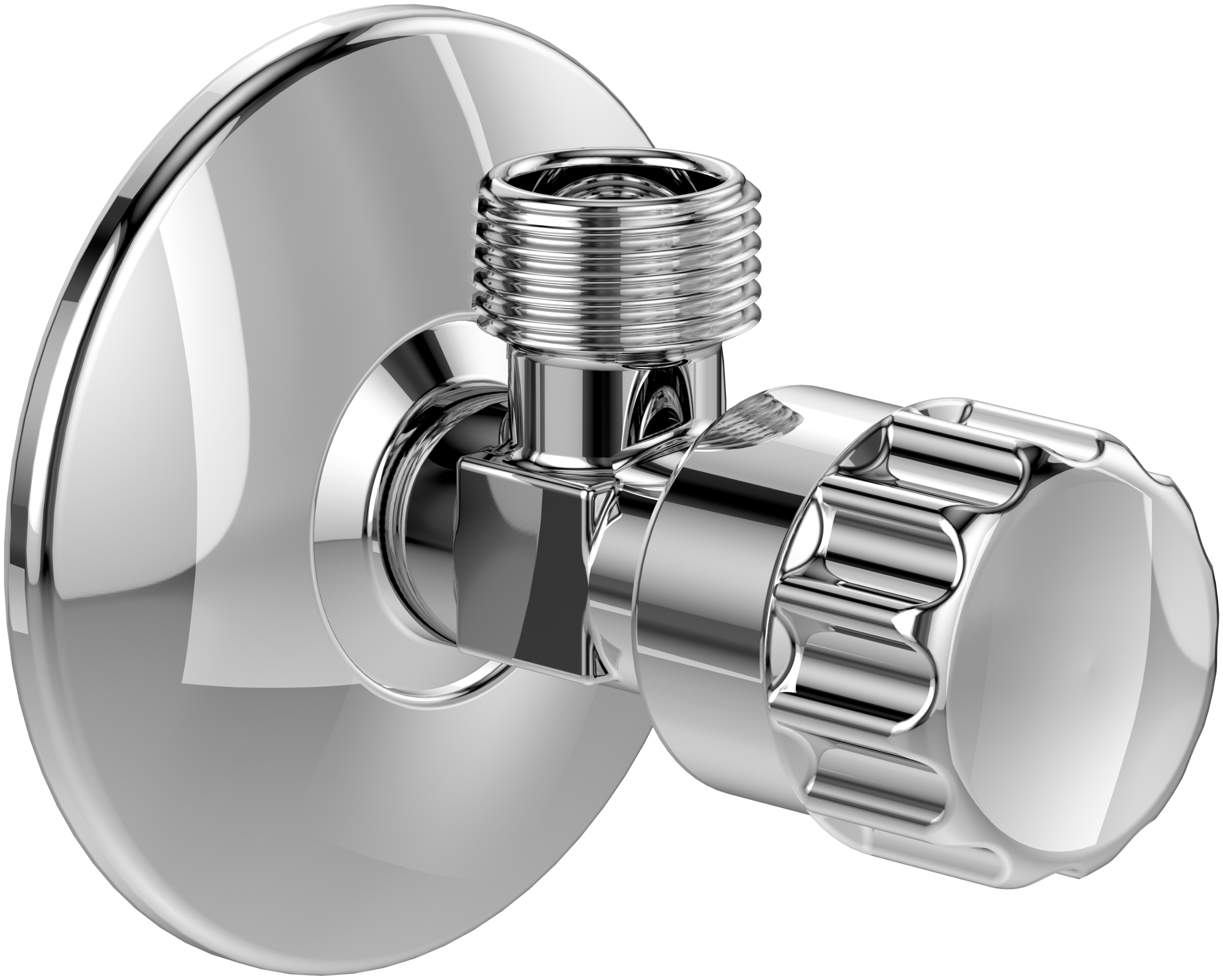 Villeroy & Boch Universal Taps & Fittings Angle valve,for wall-mounted, Round, Chrome