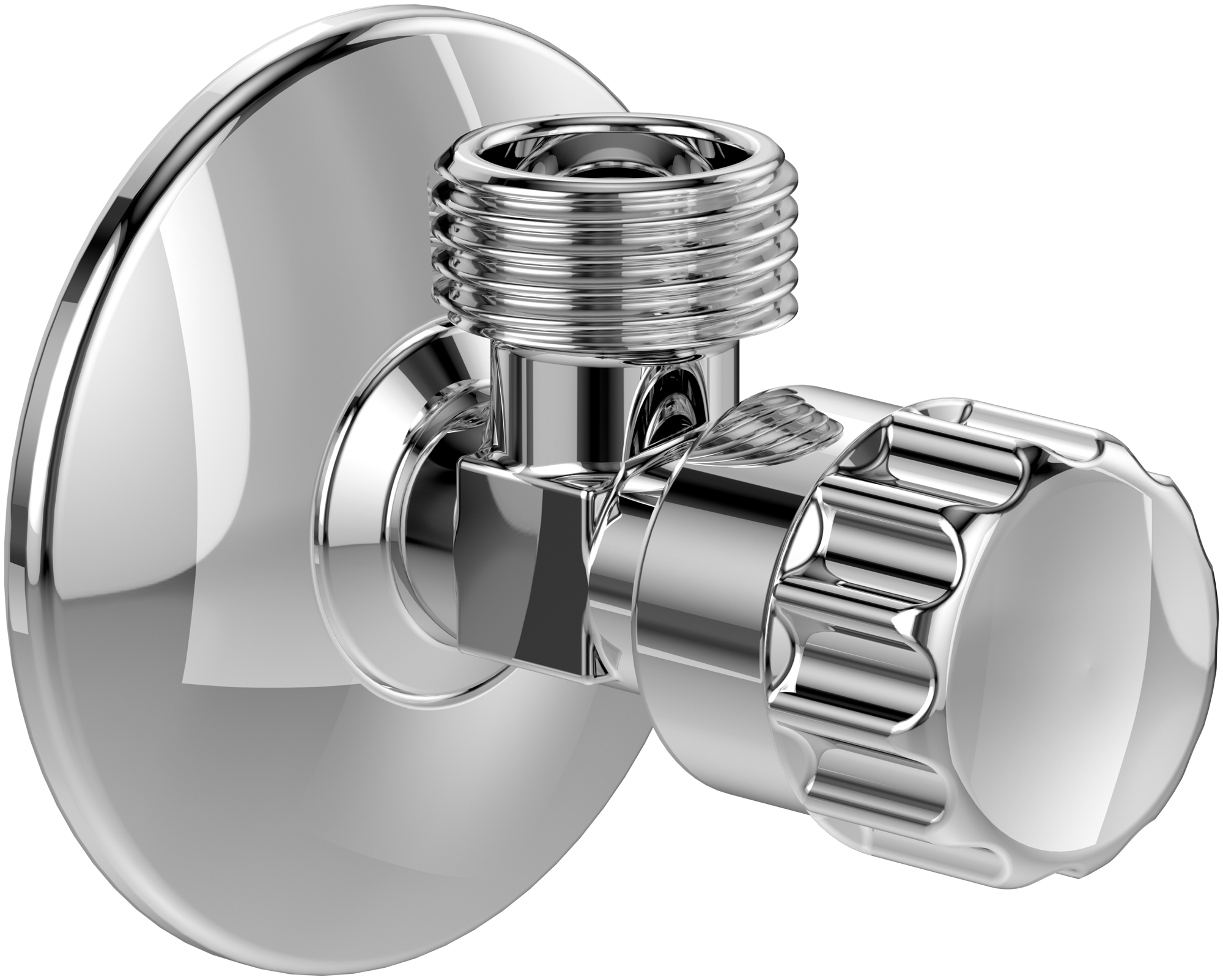 Villeroy & Boch Universal Taps & Fittings Angle valve,for wall-mounted, Round, Chrome