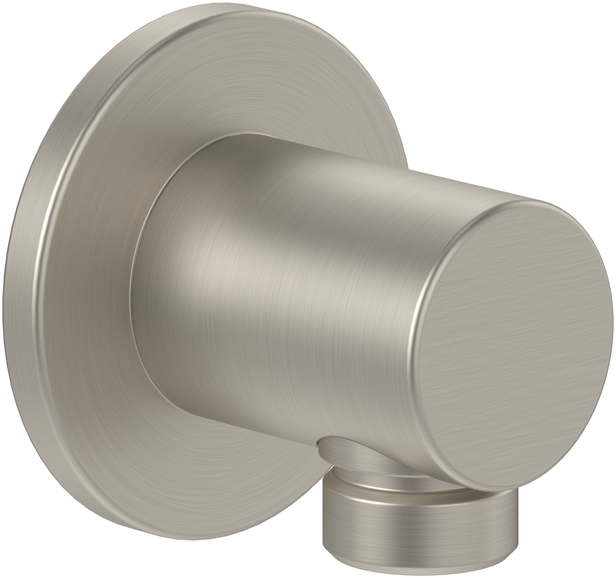 Villeroy & Boch Universal Showers Wall outlet,for wall-mounted, Round, Brushed Nickel Matt