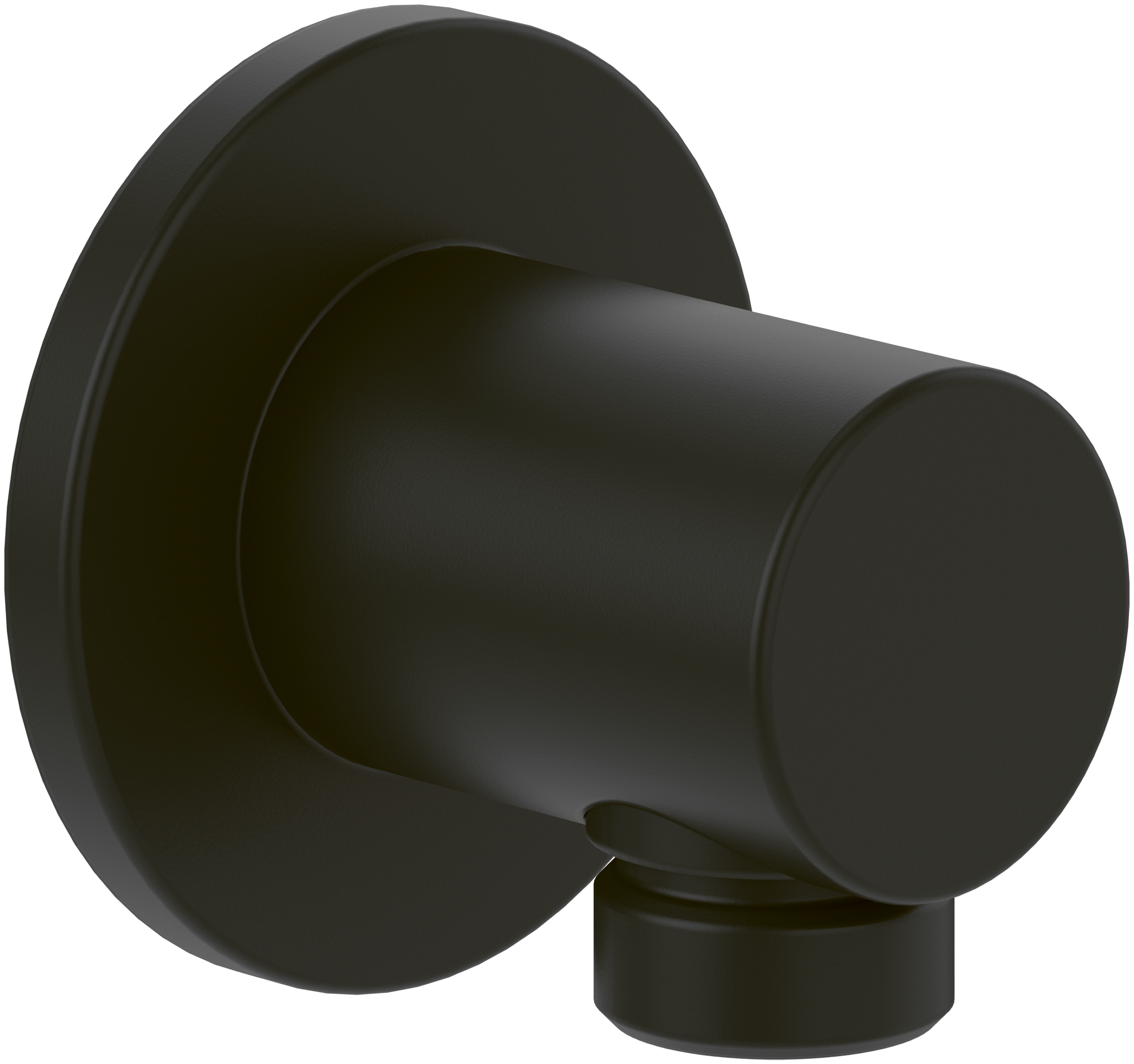 Villeroy & Boch Universal Showers Wall outlet,for wall-mounted, Round, Matt Black