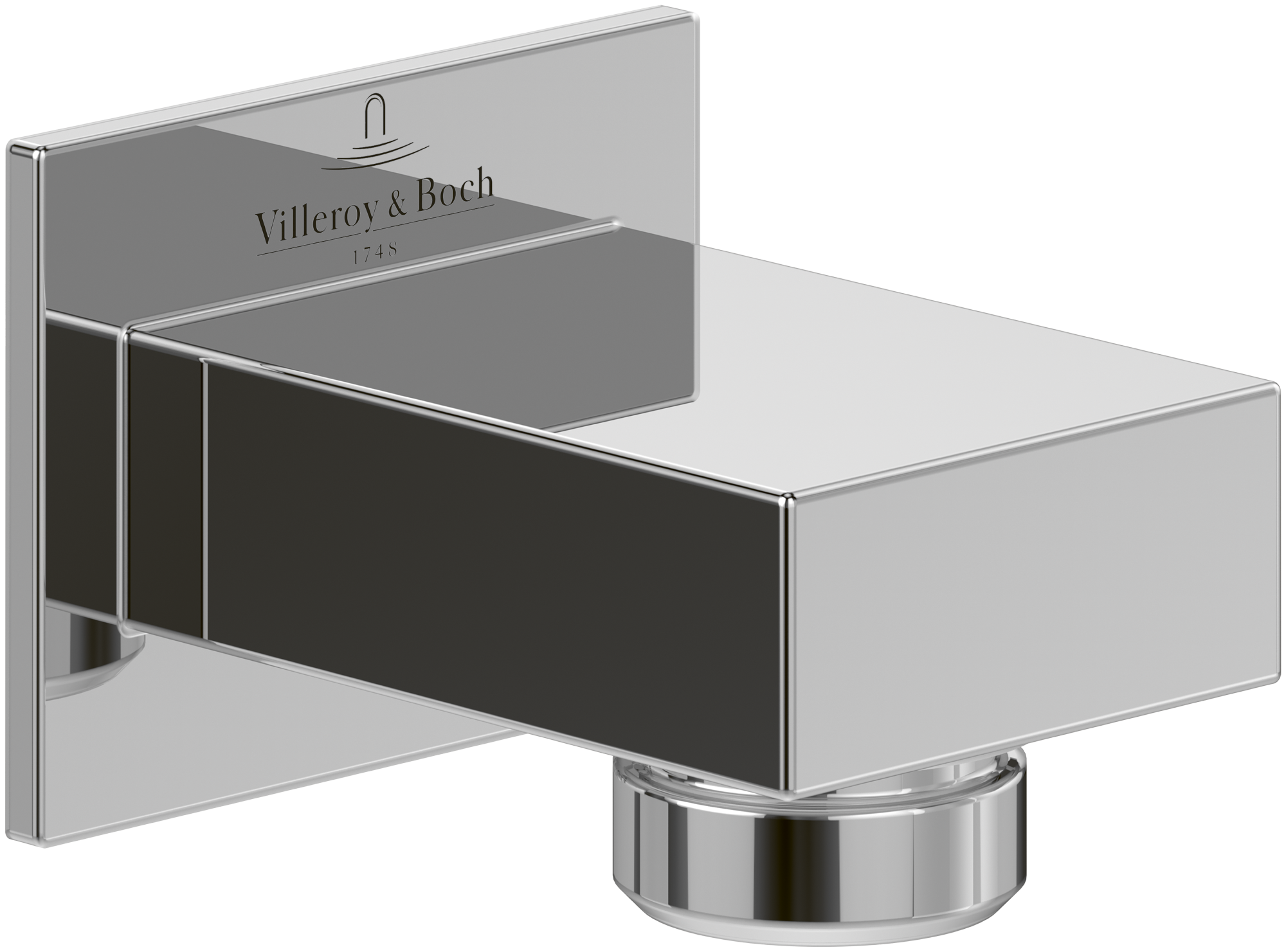 Villeroy & Boch Universal Showers Wall outlet,for wall-mounted, Angular, Chrome