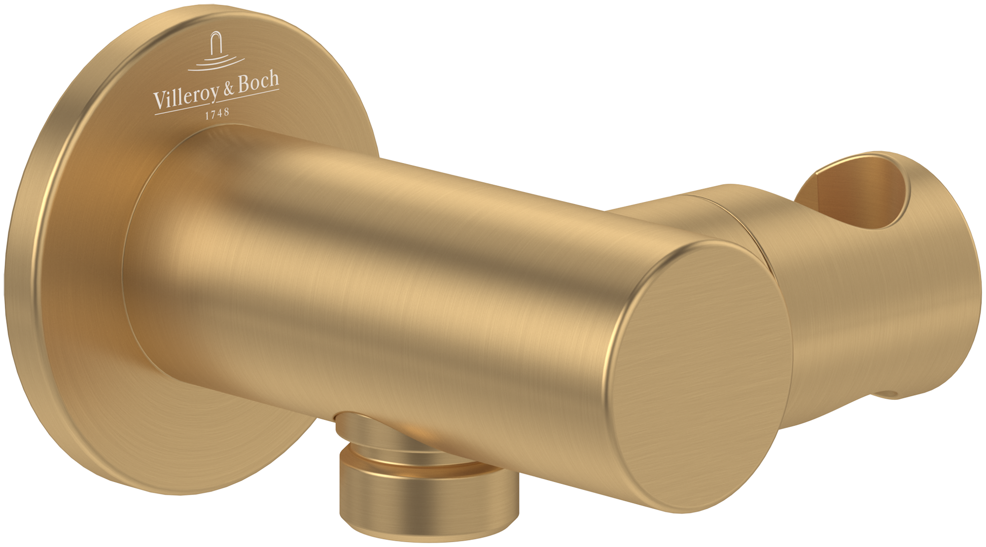 Villeroy & Boch Universal Showers Hand shower holder,for wall-mounted, Round, Brushed Gold