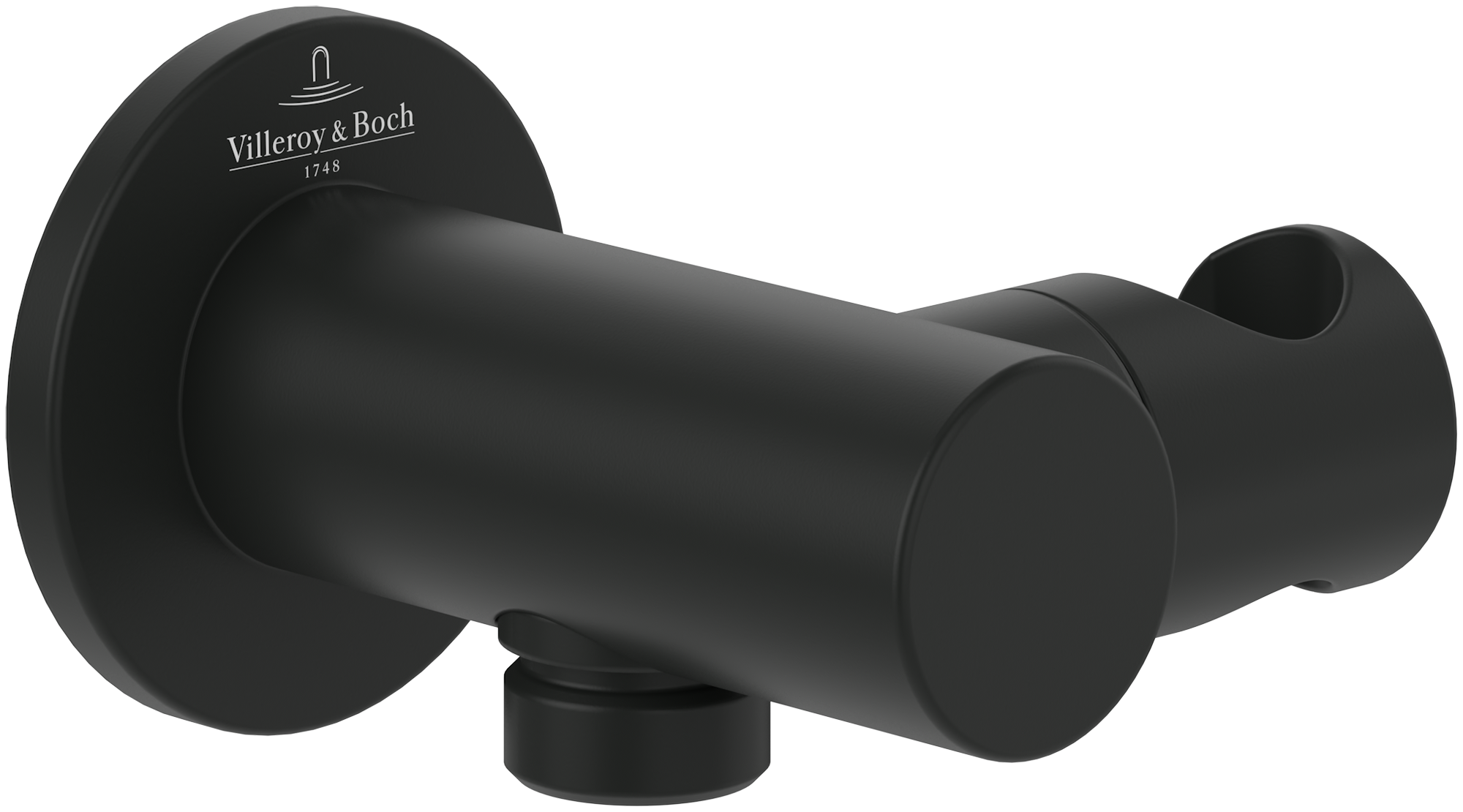 Villeroy & Boch Universal Showers Hand shower holder,for wall-mounted, Round, Matt Black