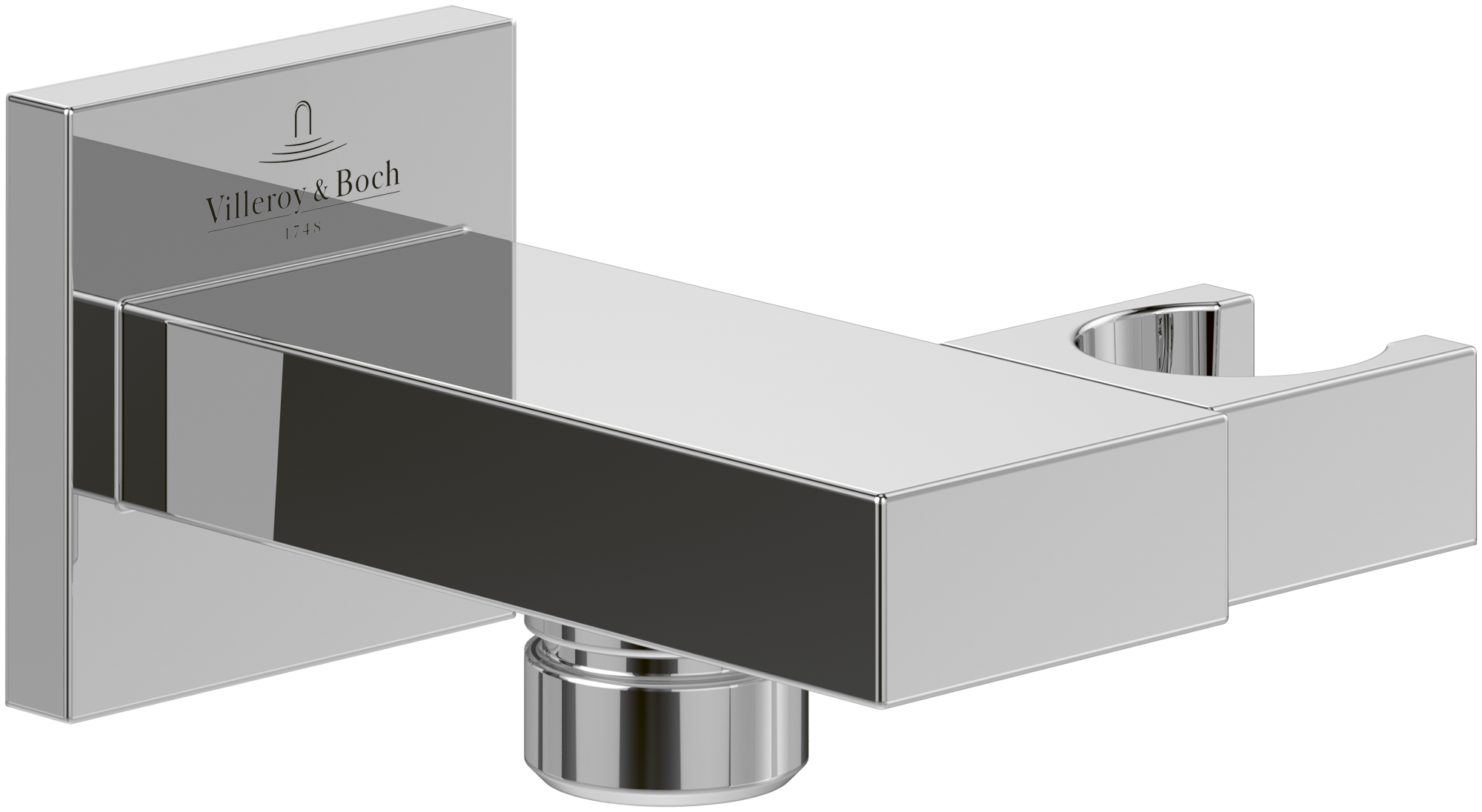 Villeroy & Boch Universal Showers Hand shower holder,for wall-mounted, Angular, Chrome