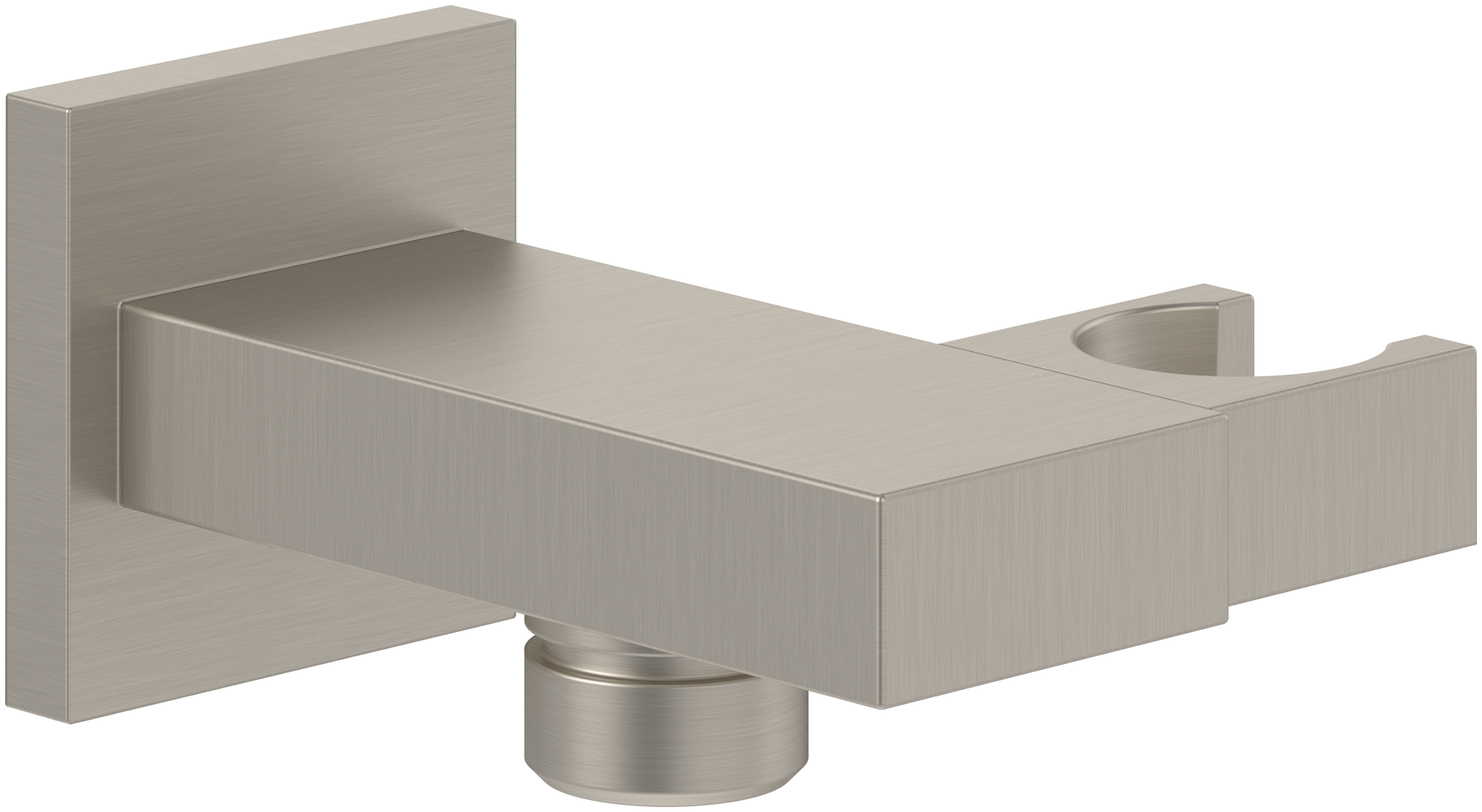 Villeroy & Boch Universal Showers Hand shower holder,for wall-mounted, Angular, Brushed Nickel Matt