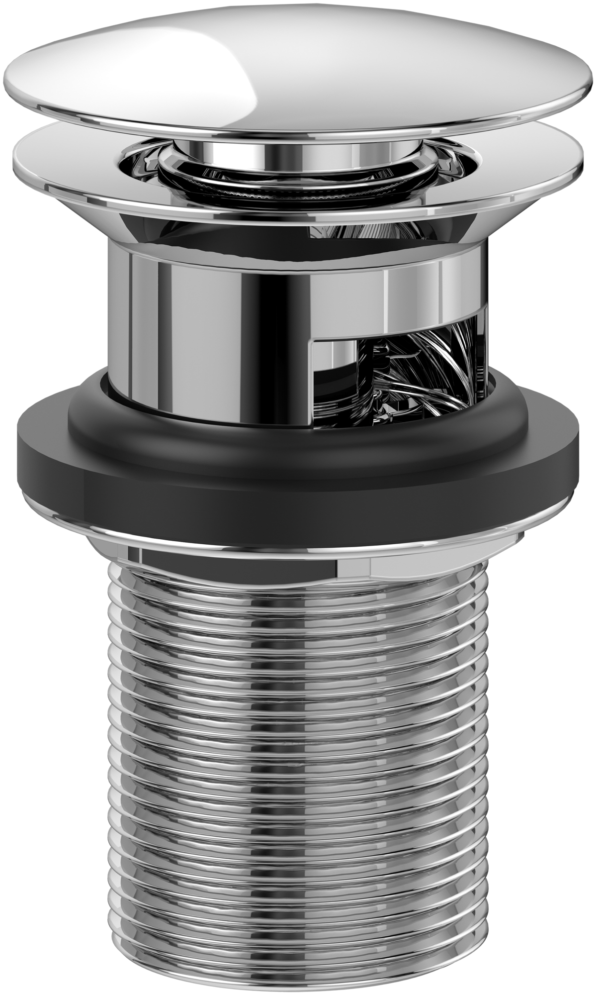 Villeroy & Boch Universal Taps & Fittings Push-Open waste, Round, Chrome