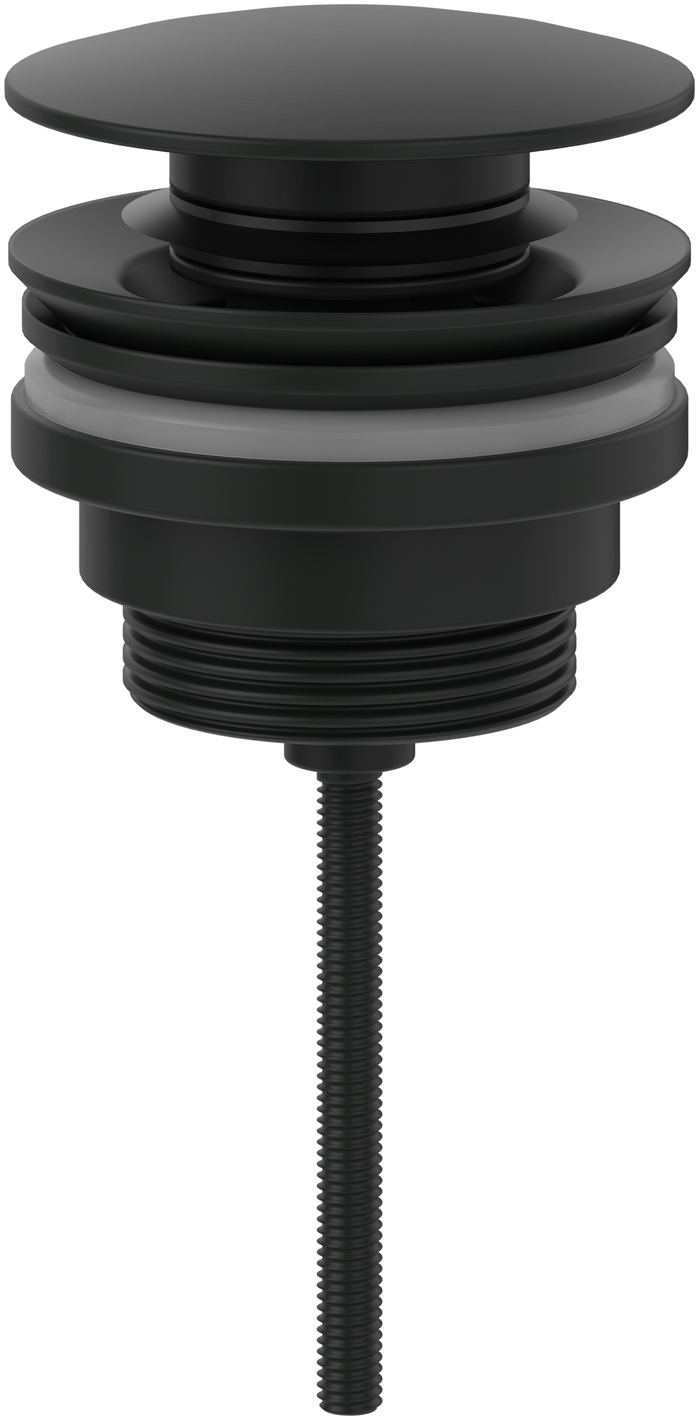 Villeroy & Boch Universal Taps & Fittings Push-Open waste, Round, Matt Black