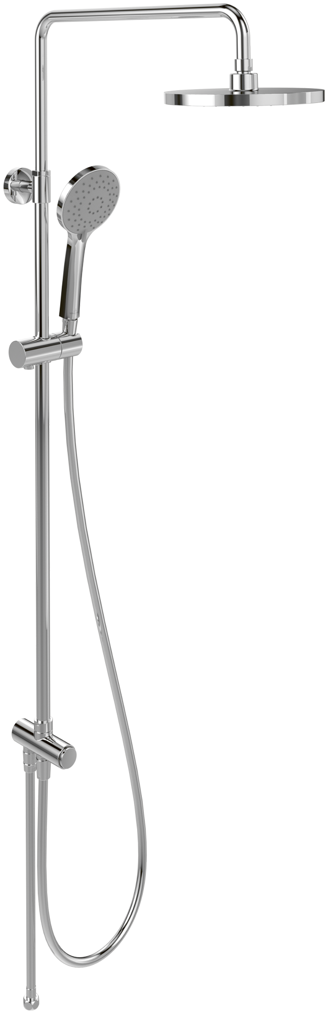 Villeroy & Boch Universal Showers Shower system with three features, for wall-mounted, Chrome