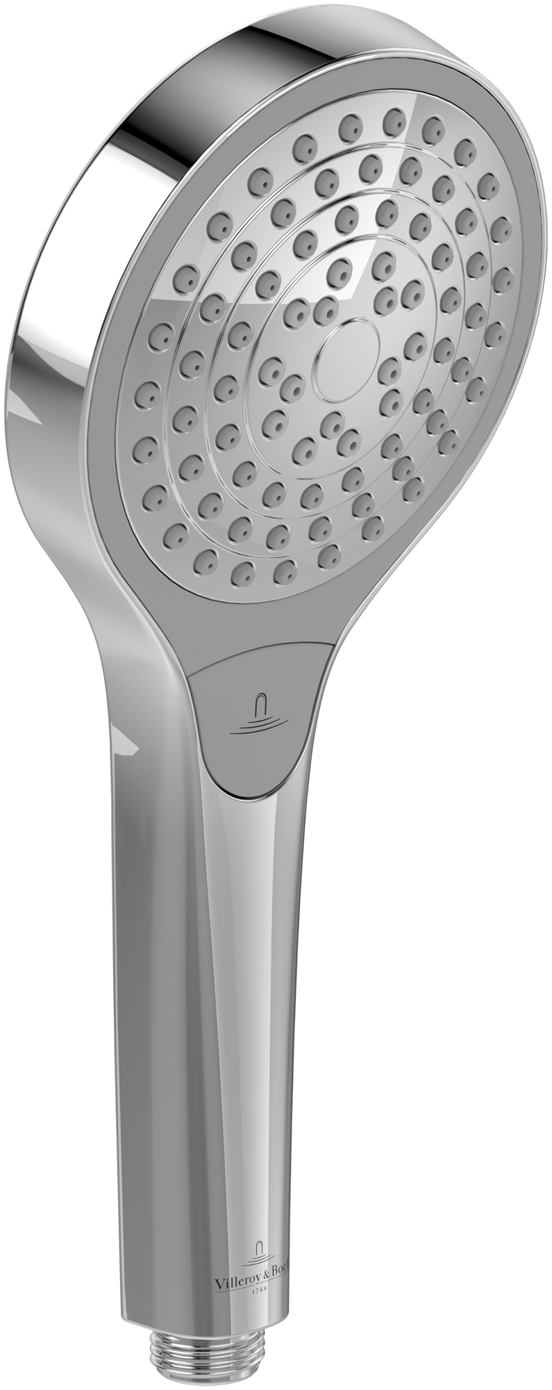 Villeroy & Boch Verve Showers Douchette à main à trois jets, Rond, Chrome