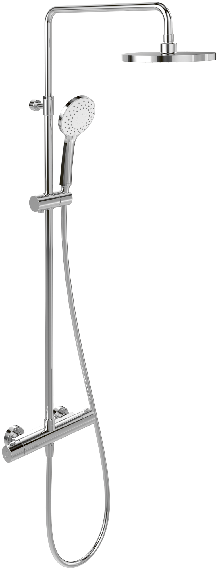 Villeroy & Boch Universal Showers Douchesysteem met drie functies, voor wandmontage, Chrome