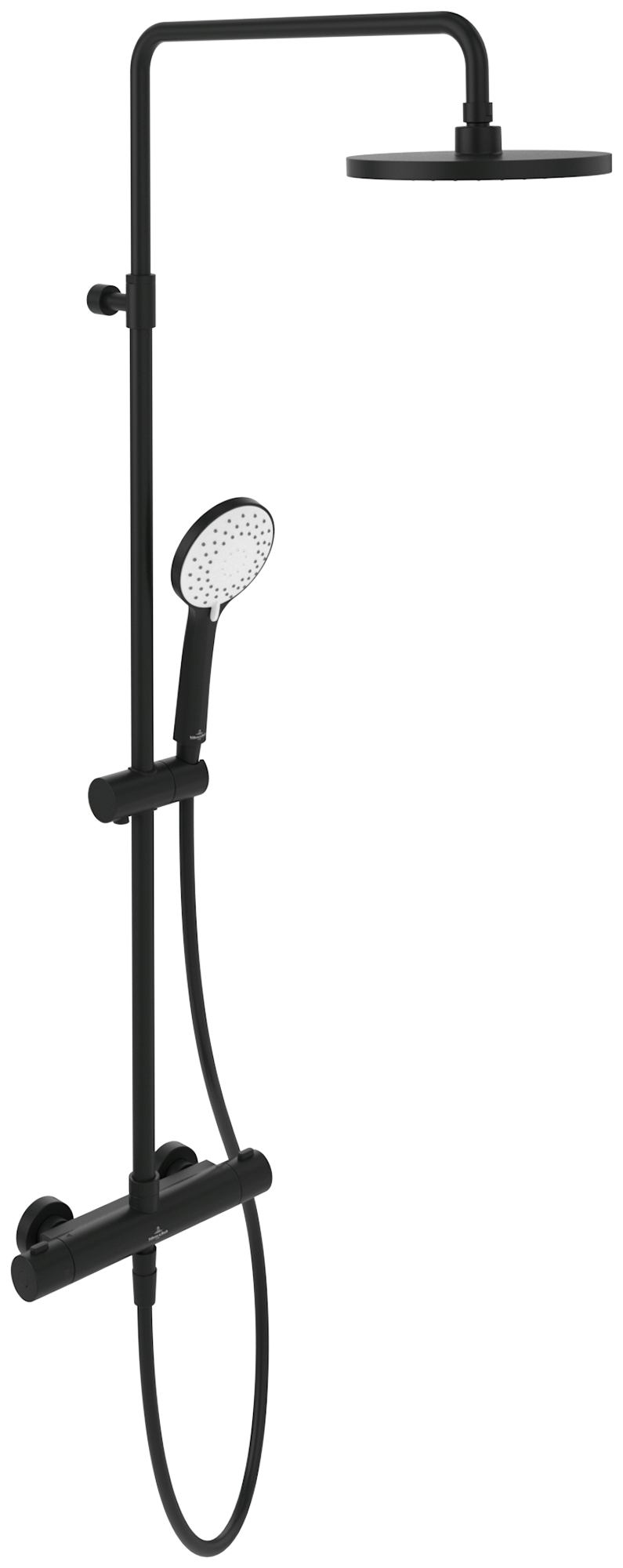 Villeroy & Boch Universal Showers Douchesysteem met drie functies, voor wandmontage, Matt Black